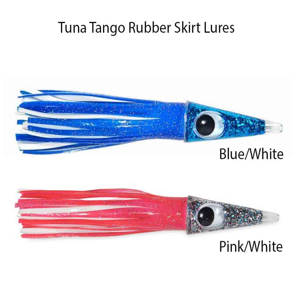 C&H Tuna Tango Rubber Skirt Fishing Lure for Saltwater & Freshwater - Perfect for Bass, Trout, and Salmon Fishing