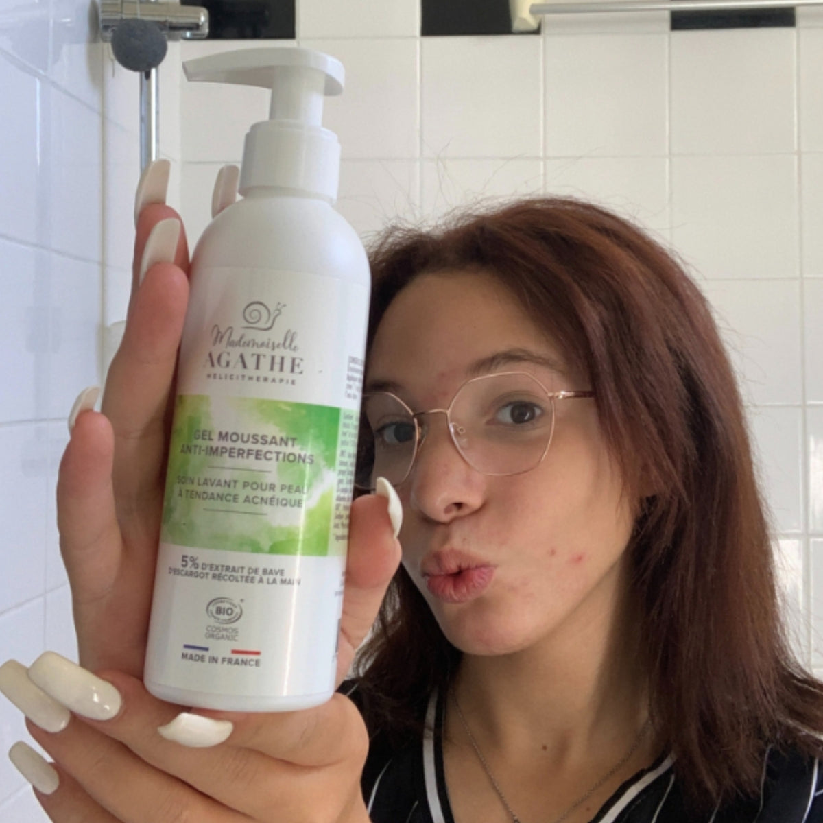 Organic Foaming Gel Cleanser - Certified Cleansing & Purifying Face Wash for Acne-Prone & Sensitive Skin | Daily Skincare Routine & Makeup Removal