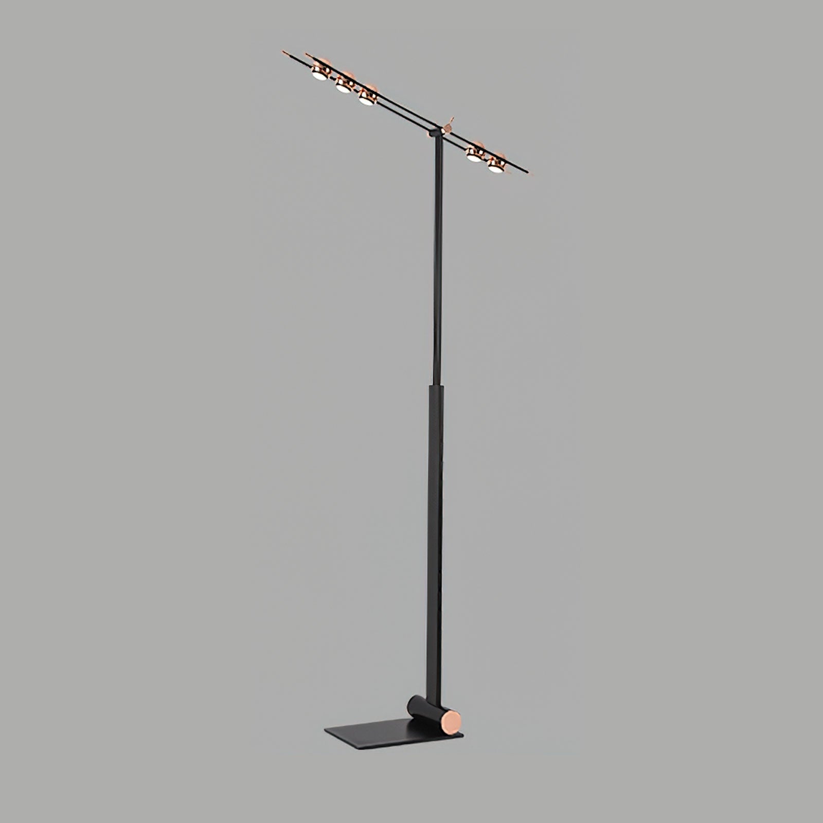 Elegant Rose Gold Beaded Floor Lamp - Modern Home Decor for Living Room, Bedroom & Office Lighting