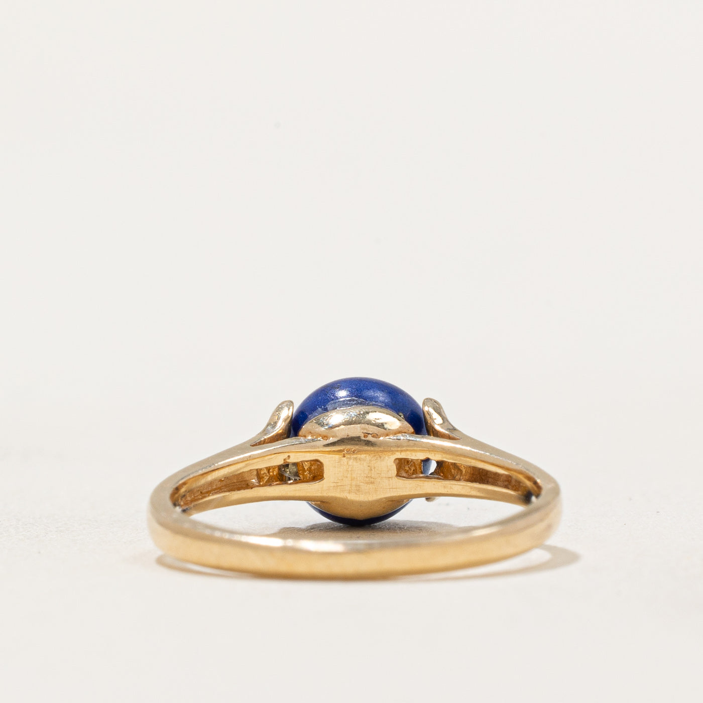 Lapis Lazuli Sphere Ring - 1.60ct Genuine Stone - Size 3.75 - Handmade Sterling Silver Jewelry - Perfect for Meditation, Spiritual Healing & Boho Fashion