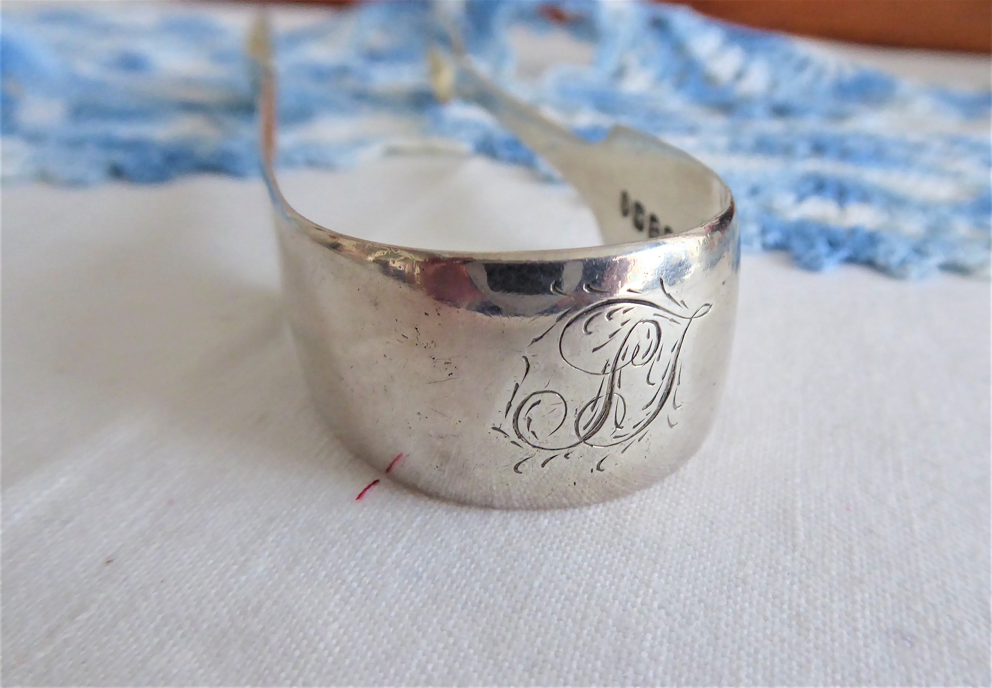 Antique Regency Sugar Tongs - English Hallmarked Sterling Silver 1835 London ABS Mono P T - Perfect for Victorian Tea Parties & Silver Collectors