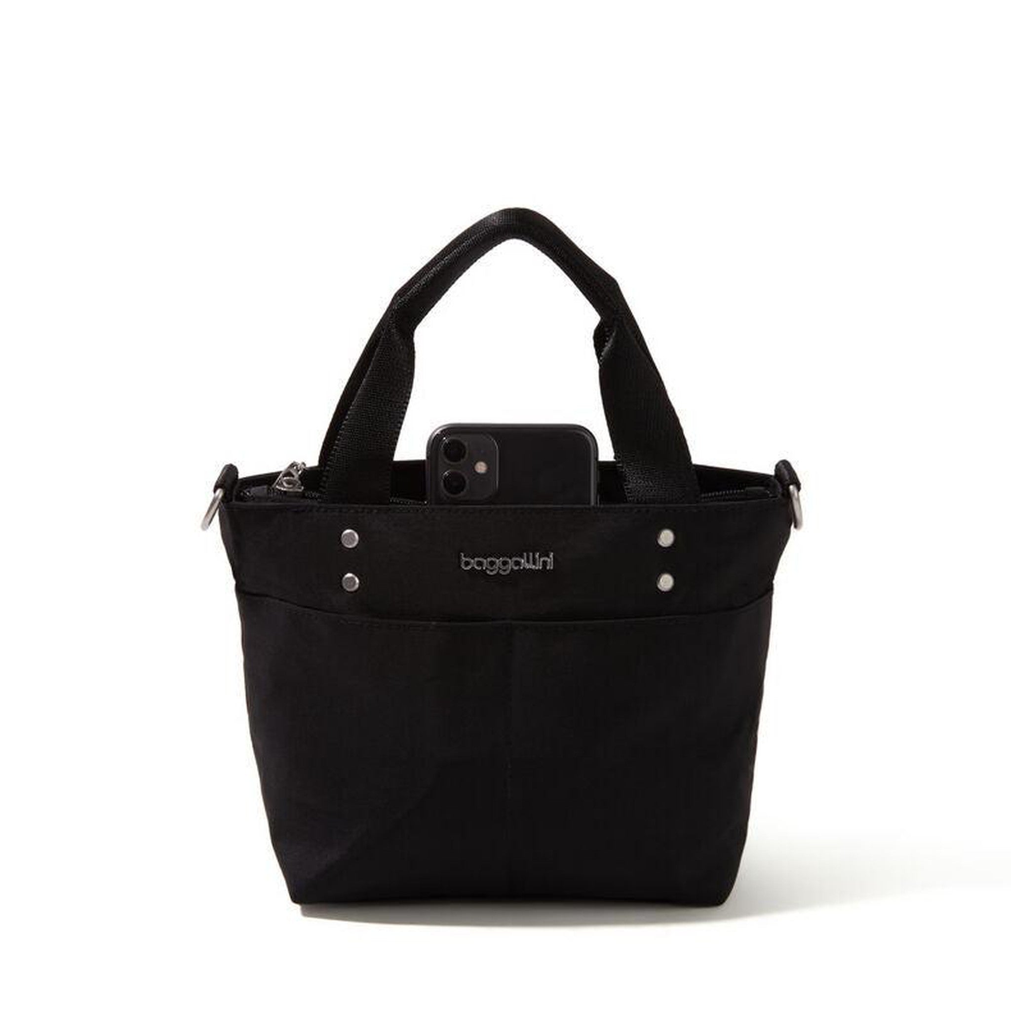 Baggallini Mini Carryall Tote - Stylish & Lightweight Crossbody Bag for Women | Perfect for Travel, Work & Everyday Use
