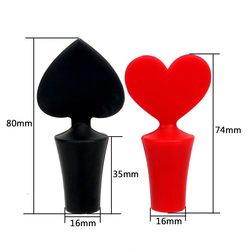 1PC Leak-Proof Silicone Wine Stoppers - Airtight Wine Bottle Sealer Cap for Wine & Beer Bottles, Cork Stopper Plug (Red) | Perfect for Home Bars, Parties, Picnics & Wine Preservation