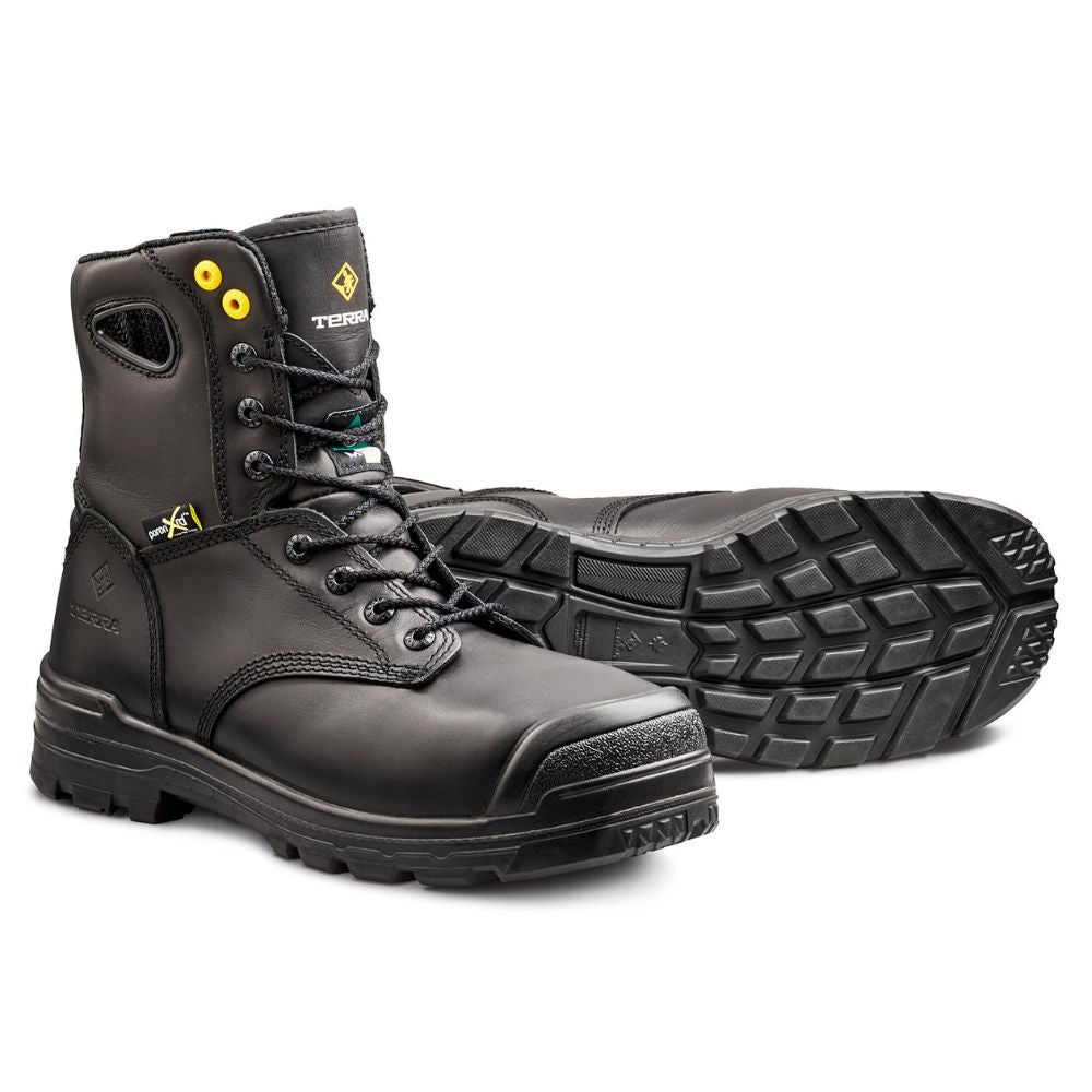Terra Paladin Unisex Composite Toe Work Boots with Internal Metatarsal Guard - Safety Shoes for Construction, Warehouse & Industrial Work (Model 2988B)