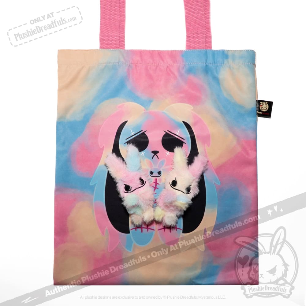 Plushie Dreadfuls Anxiety Rabbit Tie Dye Limited Edition Stuffed Animal - Soft Plush Toy for Stress Relief, Anxiety Comfort & Emotional Support