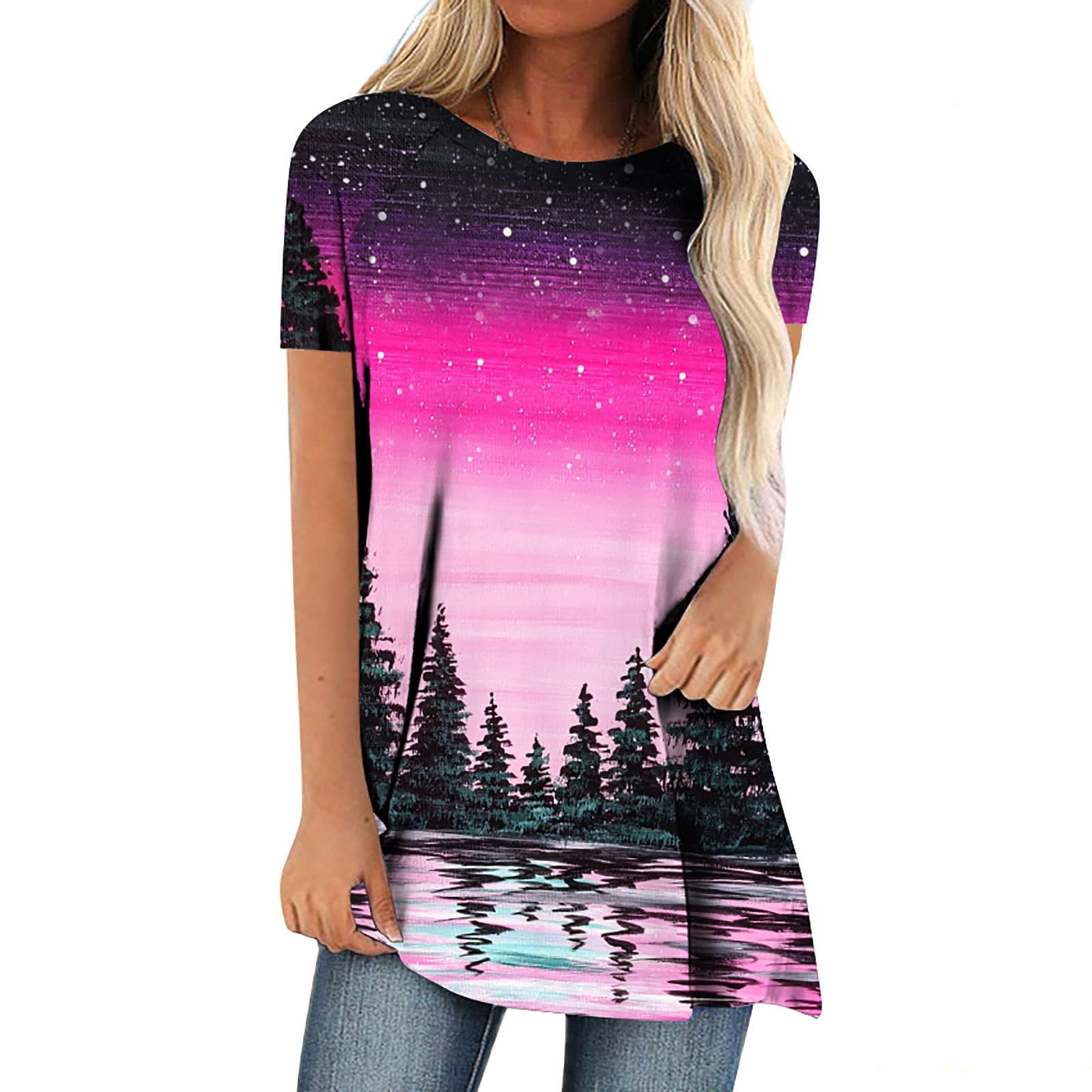 Women's White Crop Tops - Summer Casual Loose Fit Dolman T-Shirts with Ruffle Sleeves | Solid Color Tee for Streetwear, Beach Outfits & Everyday Fashion