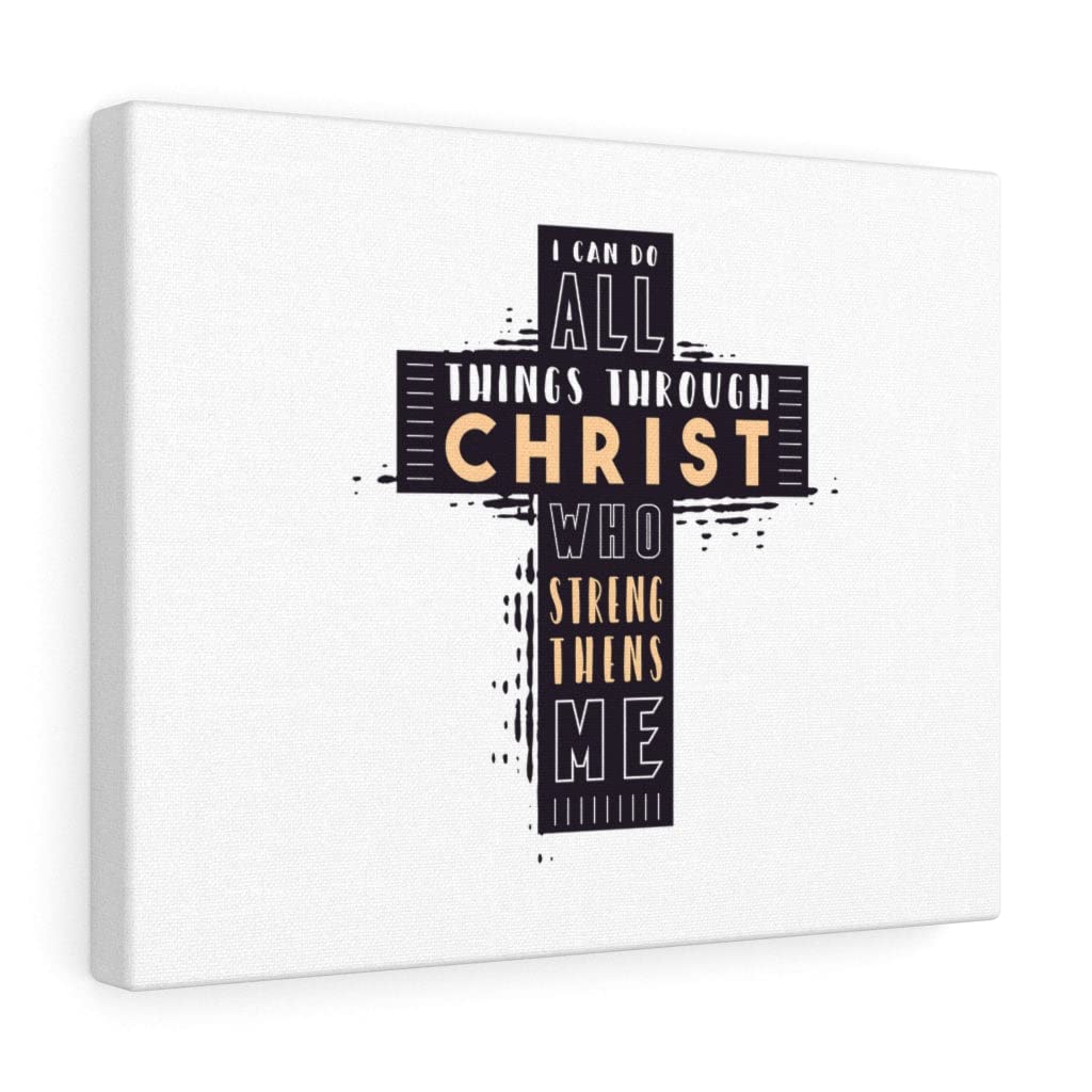 Christian Wall Art with Bible Verse - Ready to Hang Scripture Cross Print for Home Decor | Inspirational Gift for Faith, Church & Christian Living