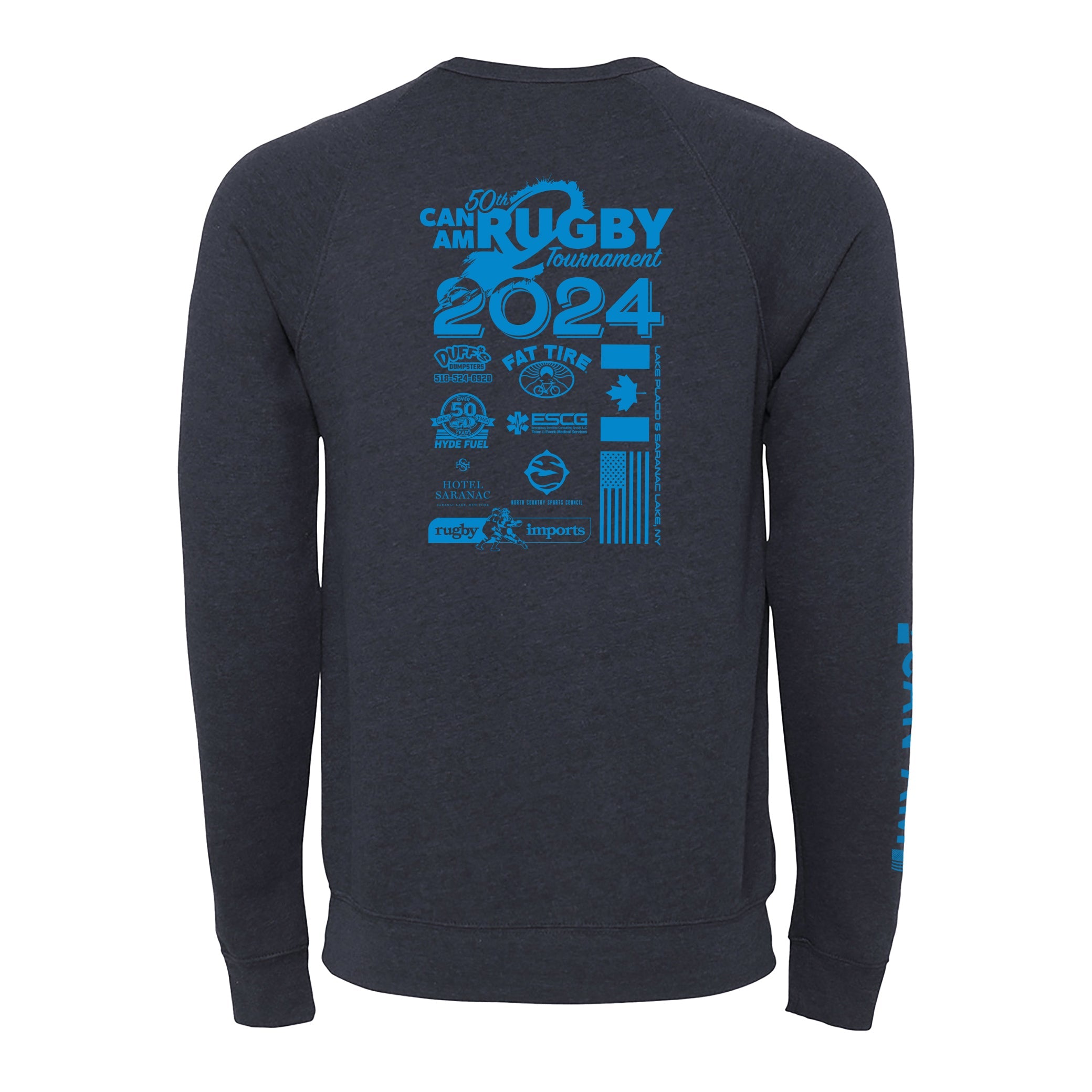 Can Am Rugby 2024 Crewneck Sweatshirt - Men's Vintage Rugby Pullover with Team Logo - Perfect for Game Day, Tailgating & Casual Wear