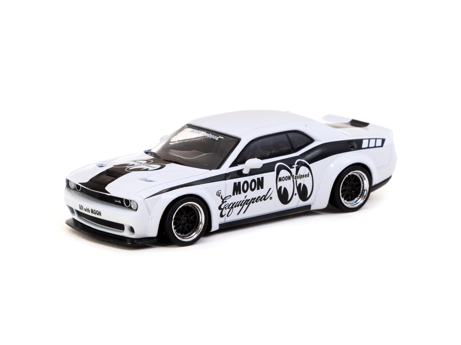 Tarmac Works 1/64 LB WORKS Dodge Challenger SRT Hellcat MOON Equipped Special Edition Diecast Model Car - Collectible Toy for Car Enthusiasts & Perfect Gift for Racing Fans