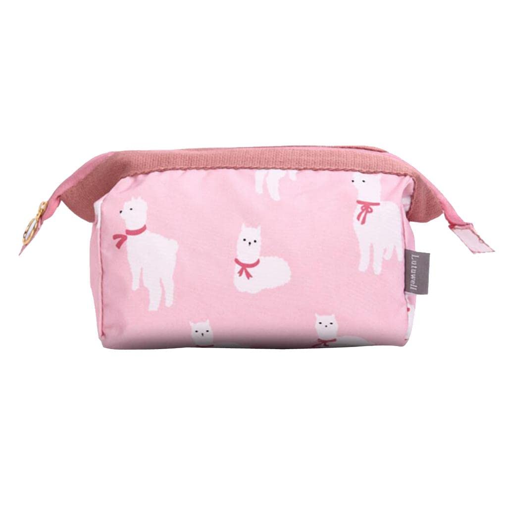 LOSA Travel Clutch Bag - Waterproof Cosmetic Makeup Pouch & Toiletry Organizer for Women (Pink) - Perfect for Airplane, Gym, and Weekend Getaways