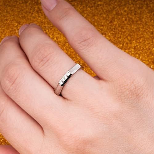 925 Sterling Silver Matching Wedding Rings for Couples - Personalized Wide Band Set for Him & Her - Perfect for Engagements, Anniversaries, and Romantic Gift Giving