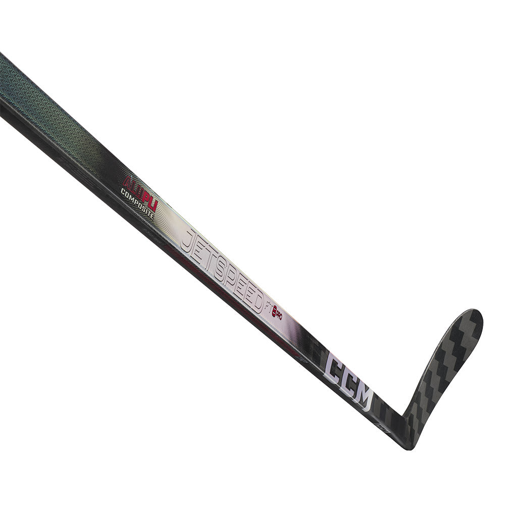 CCM Jetspeed FT8 Pro Intermediate Ice Hockey Stick - Lightweight Carbon Fiber Design for Speed & Control - Perfect for Competitive Players & Training