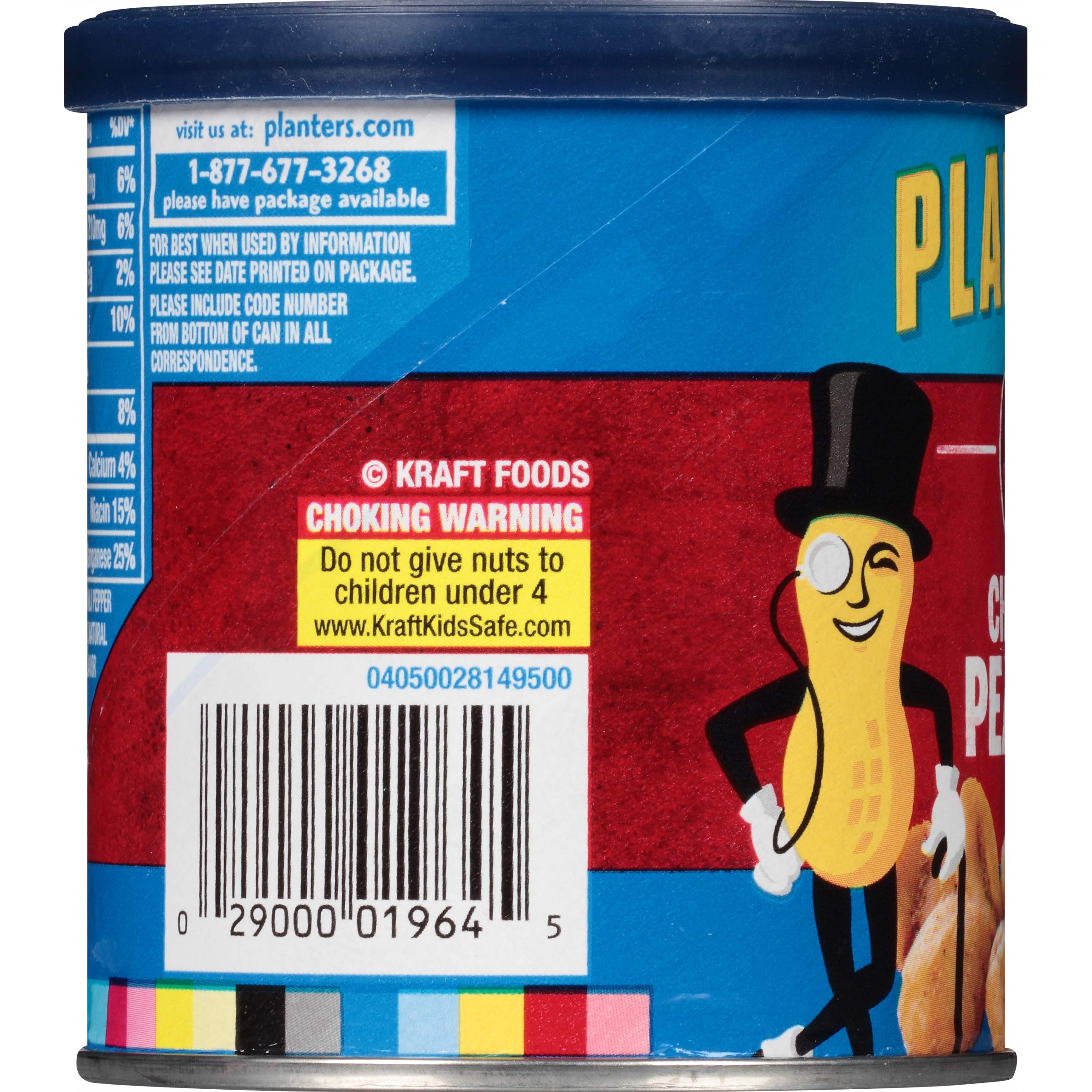 Spicy Chipotle Flavored Peanuts - Crunchy Snack in 6 oz Resealable Canister - Perfect for Office Snacks, Road Trips & Game Day Parties