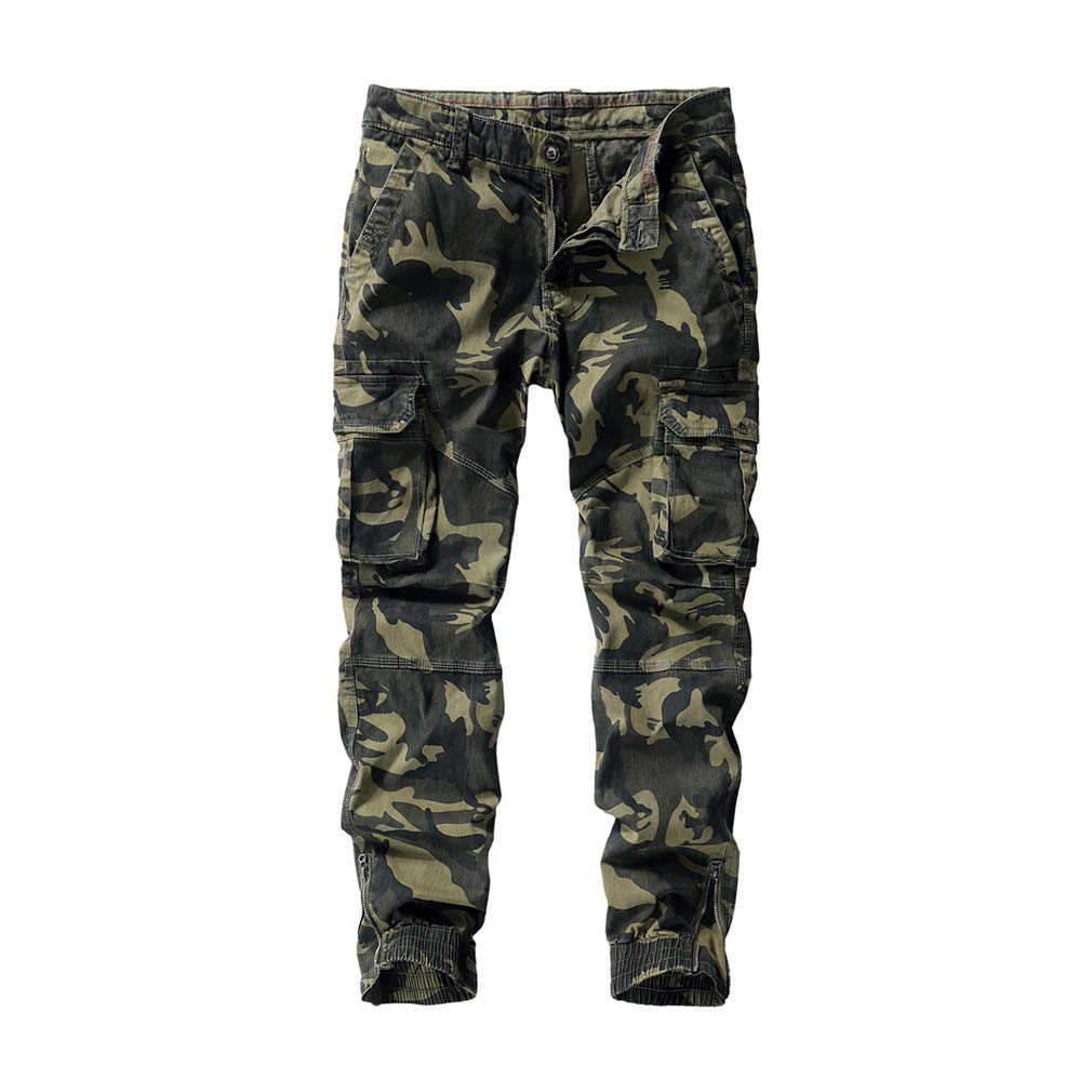 Men's Casual Military Camouflage Sweatpants - Comfortable Chino Jogger Pants for Outdoor Activities, Gym & Streetwear
