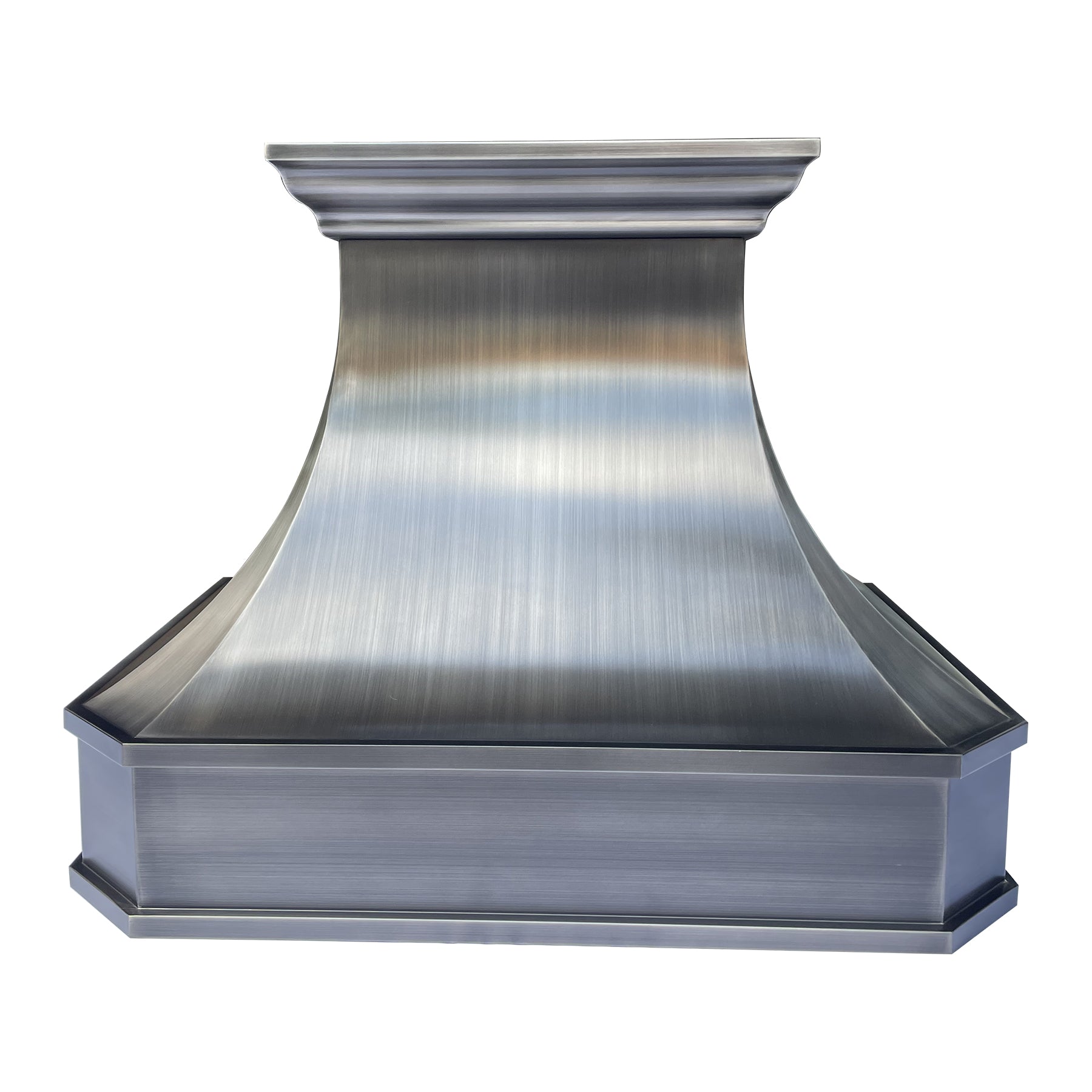 RHM Custom Stainless Steel Curved Range Hood with Clipped Corners - SH3 C 3STRM - Modern Kitchen Ventilation for Home & Restaurant Use