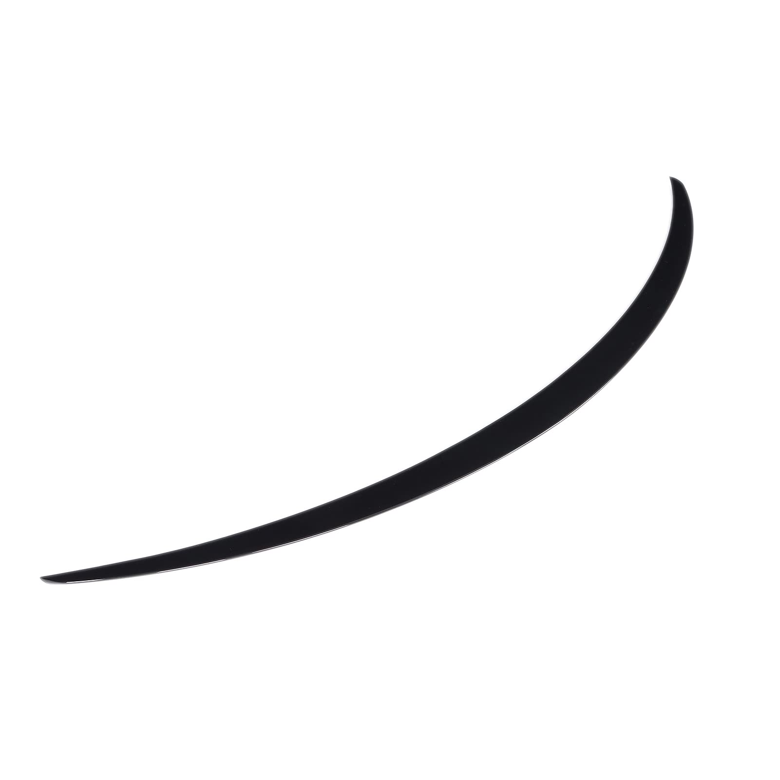 Qiilu Carbon Fiber Rear Trunk Spoiler Lip Kit for Tesla Model Y 2020-2021 - High Gloss Exterior Car Modification Accessory | Enhance Style & Aerodynamics for Sports Performance
