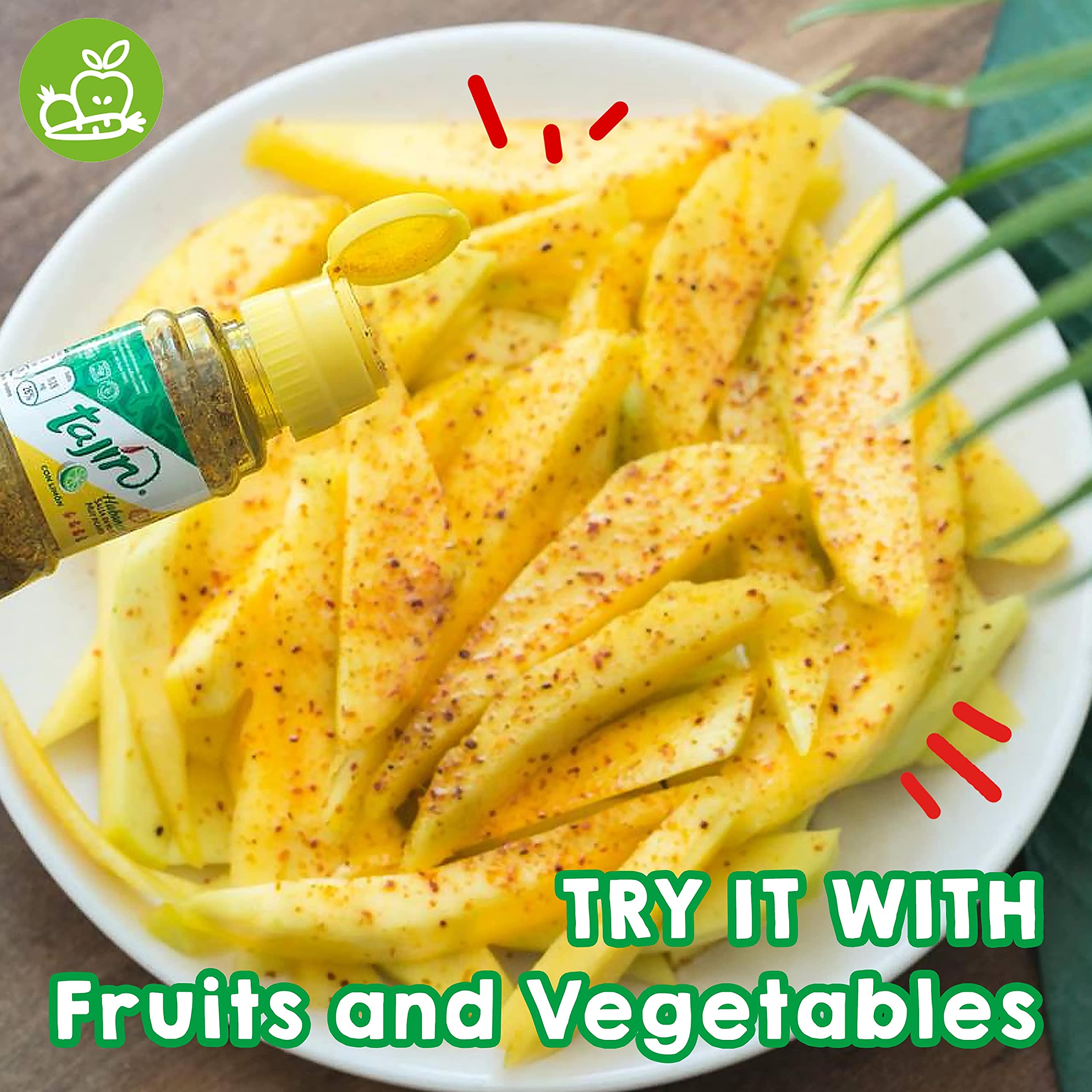 Tajin Habanero Chili Powder with Lime, 45g | Spicy Mexican Seasoning for Fruits, Meats, Snacks & Cocktails - Perfect for BBQ, Fruit Salads, Margaritas & Mexican Cuisine