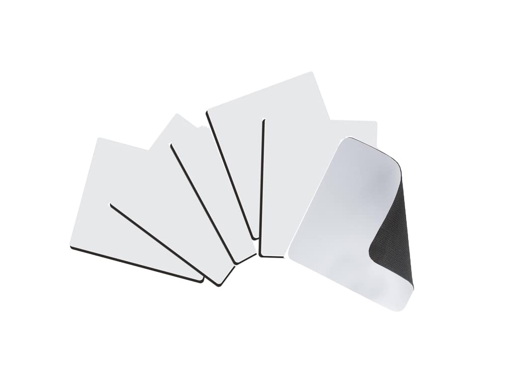 6-Pack Blank Square & Rectangular Sublimation Mouse Pads - 22x18x0.02cm Thin Rubber Base Fabric Surface for Heat Transfer - Perfect for Gaming, Office & Custom Photo Printing