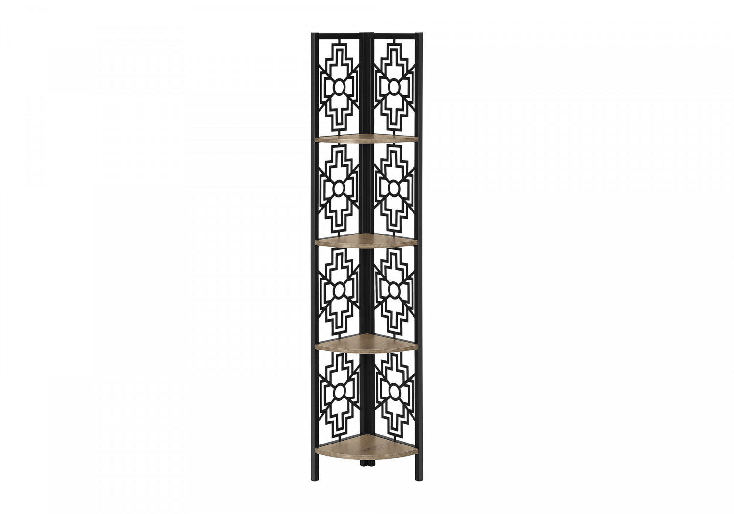 Tindra Bookcase Light Brown - Modern Wooden Bookshelf for Home Office & Living Room Storage