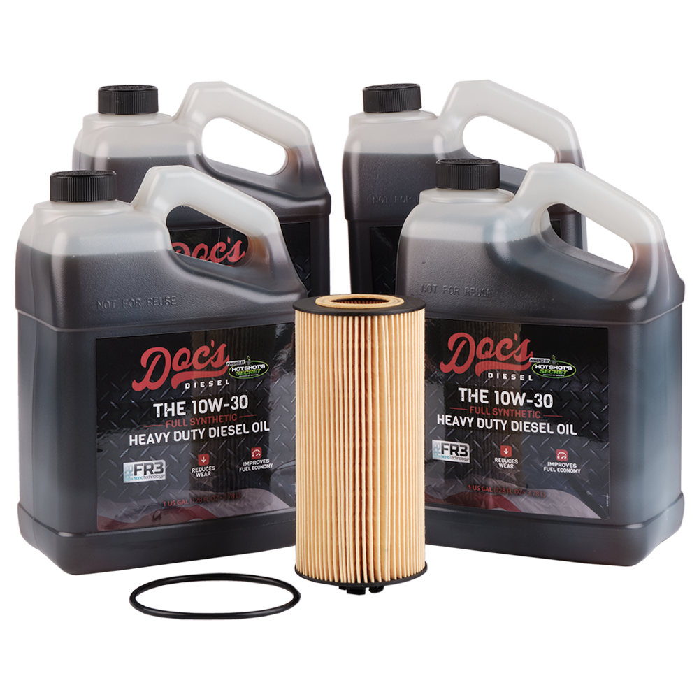 Doc's Diesel Ford 6.0L/6.4L Powerstroke 10W-30 Full Synthetic Oil Change Kit for 2003-2010 Models - Complete Engine Protection for Heavy-Duty Trucks & Towing