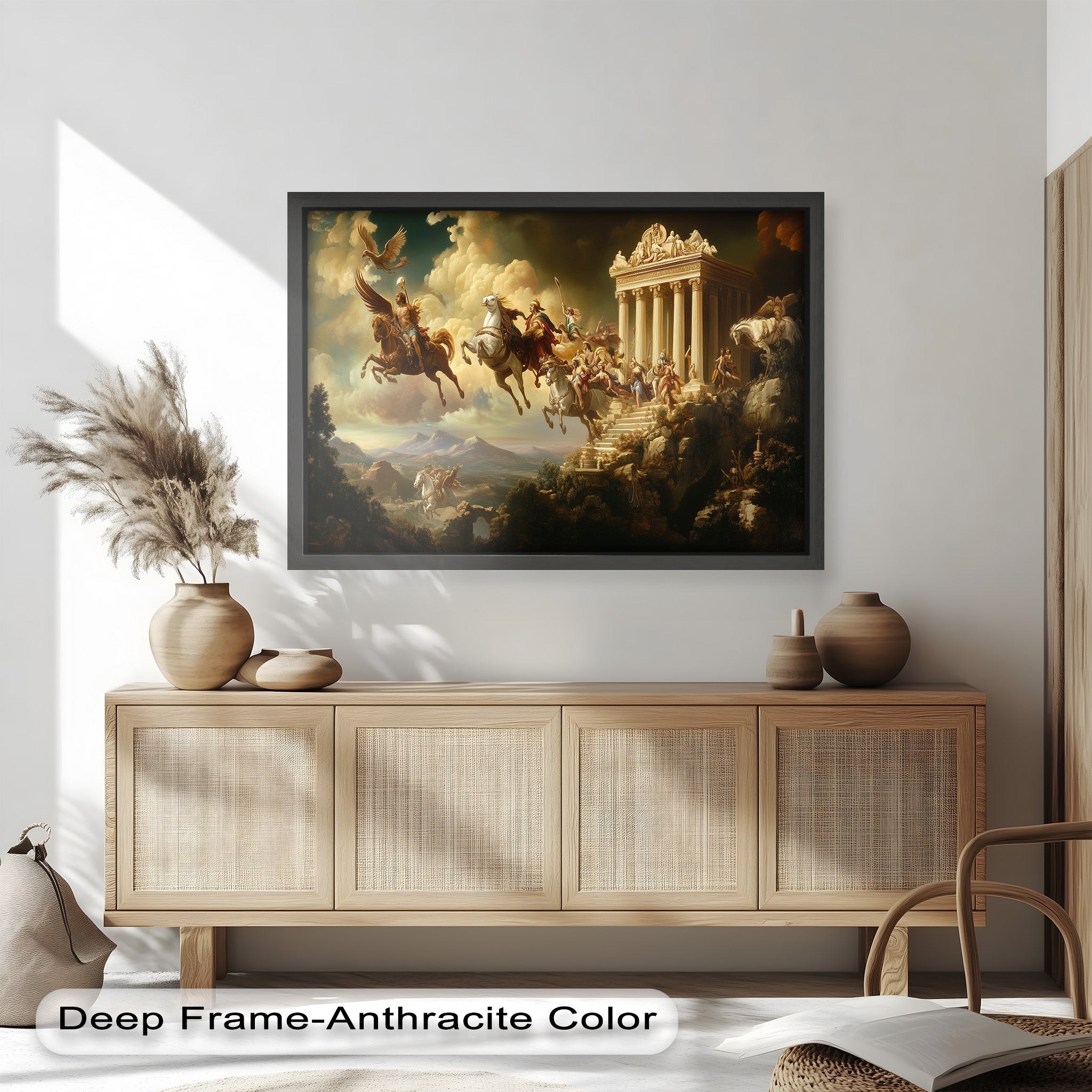 Ascension of the Gods - Premium Mythological Oil Painting Wall Art for Home Decor, Office & Gift Giving