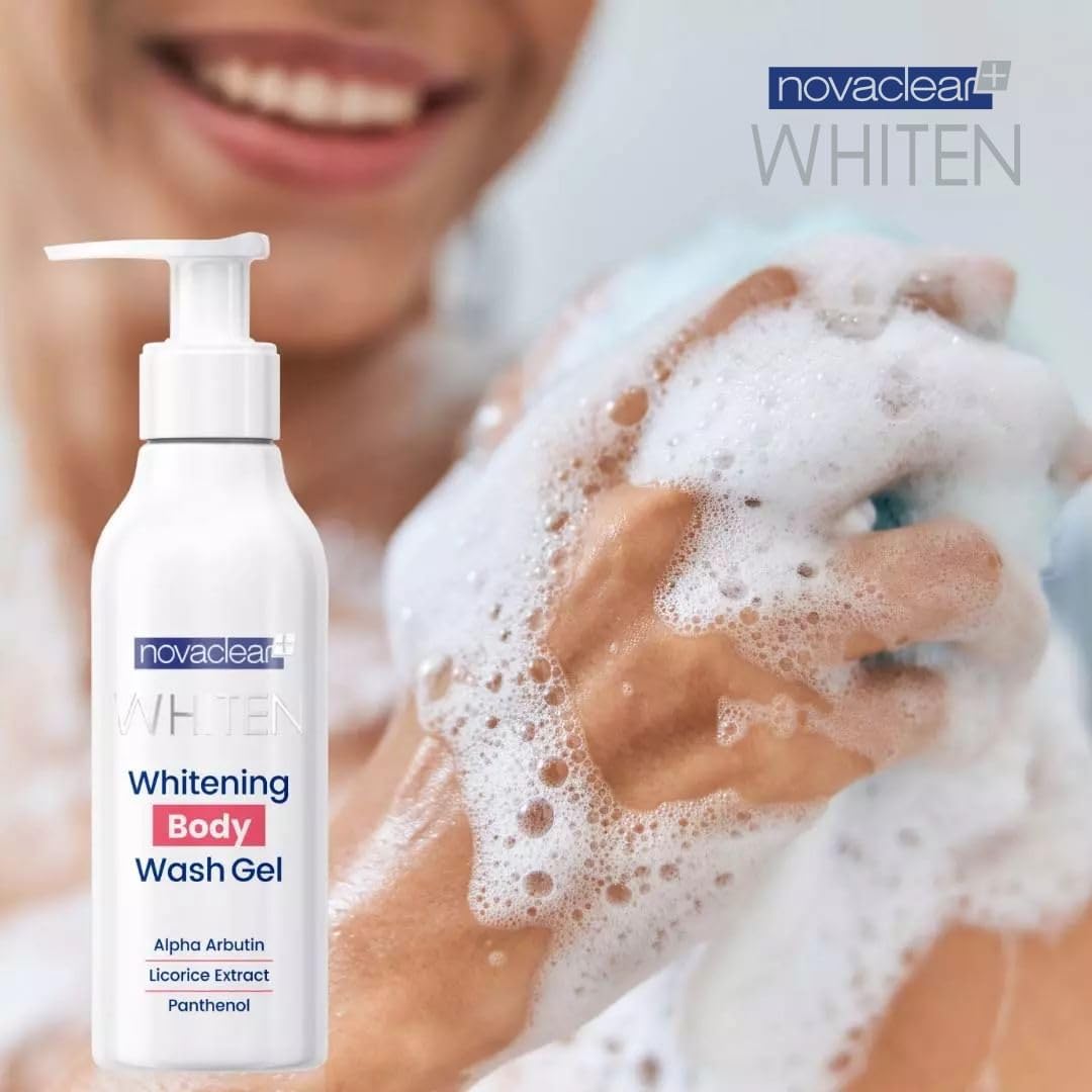WHITEN Whitening Body Wash Gel - Brightening & Hydrating Shower Gel for Glowing Skin | Perfect for Daily Use & Post-Tanning Care