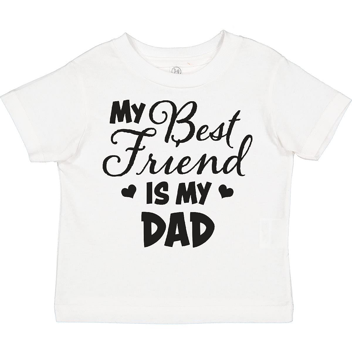 My Best Friend is My Dad with Hearts Toddler T-Shirt - Perfect for Father's Day, Family Photos, and Everyday Wear