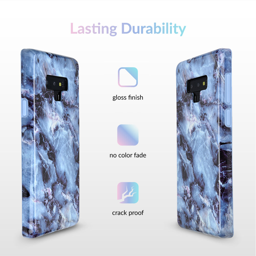 Samsung Galaxy Phone Case - Blue Marble Design, Durable Protective Cover for Everyday Use & Travel