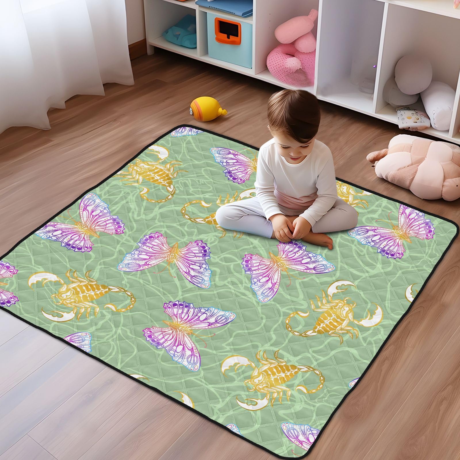Butterflies and Scorpions Large Baby Playmat - 50