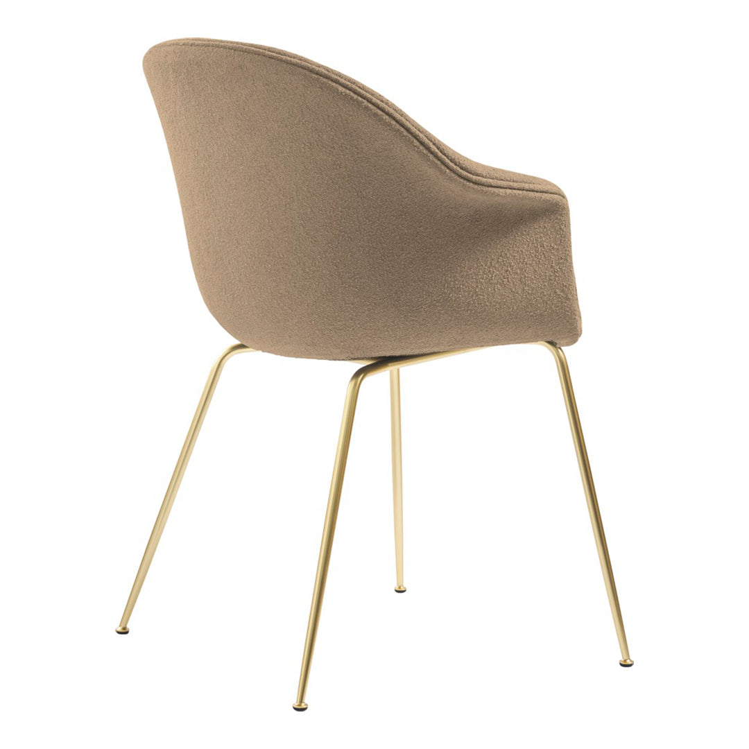 Bat Dining Chair with Conic Base - Fully Upholstered Modern Kitchen & Dining Room Furniture for Home Decor