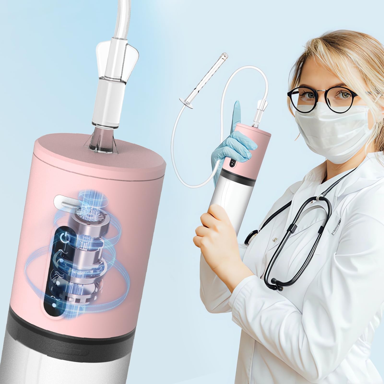 FST 3-Speed Automatic Anal & Vaginal Cleaner with Multi-Hole Surround Spray - Multi-Functional Washer for Sex Toys, Masturbators & Sex Dolls - Perfect for Post-Use Cleaning & Hygiene Maintenance