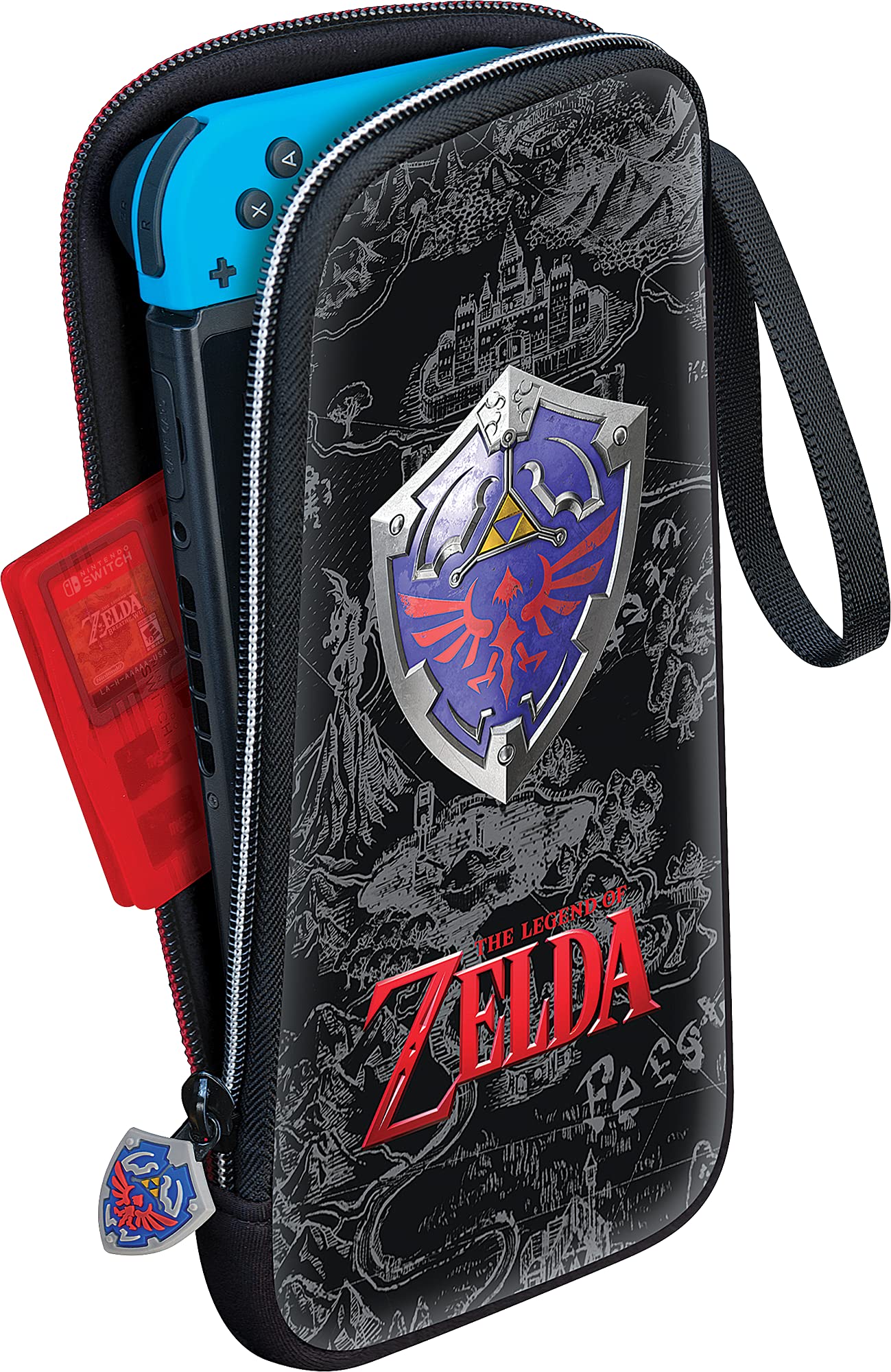 Officially Licensed Zelda Protective Case for Nintendo Switch OLED, Switch & Switch Lite - Slim Design with Bonus Game Case | Perfect for Travel, Gaming On-The-Go & Console Protection