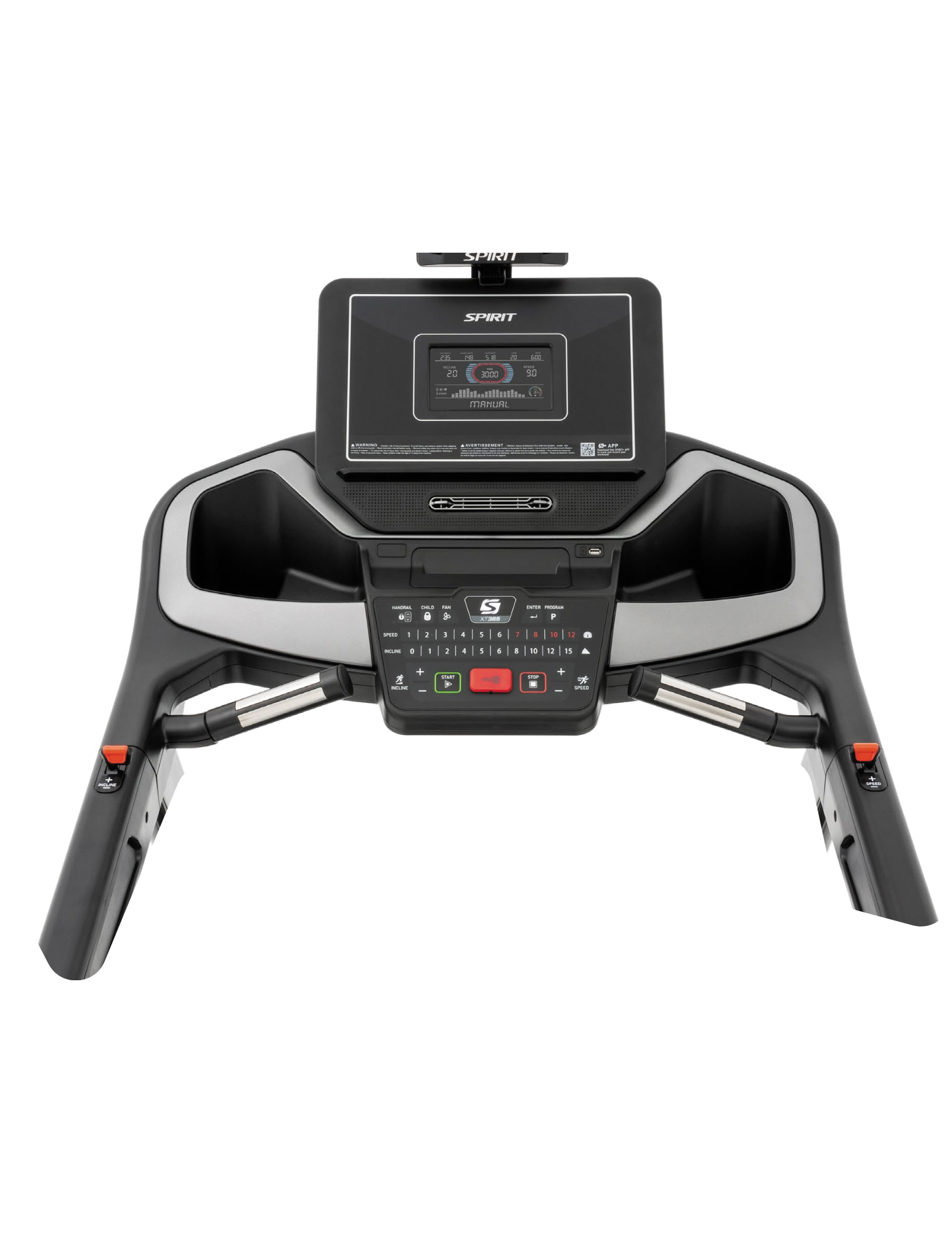 Spirit XT385 Treadmill - Premium Home Fitness Equipment for Running & Walking | Perfect for Home Gym, Cardio Workouts & Weight Loss
