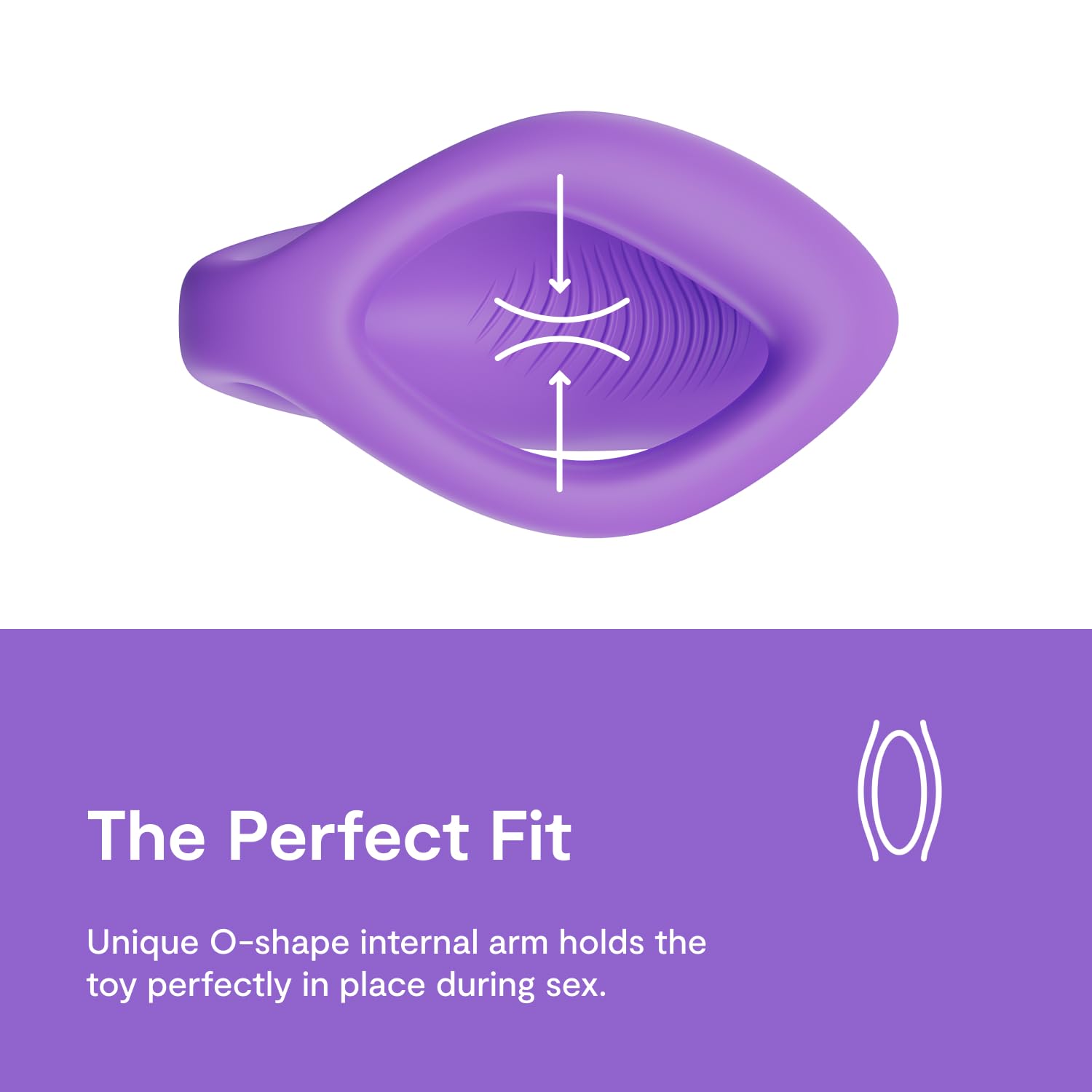 We-Vibe Sync O Couples Vibrator - Remote Control Wearable Vibrator for Women & Couples | 10 Powerful Vibration Modes | App-Controlled G-Spot & Clitoral Stimulator | Rechargeable Adult Toy | Purple | Perfect for Long Distance Play & Intimate Couples Bonding