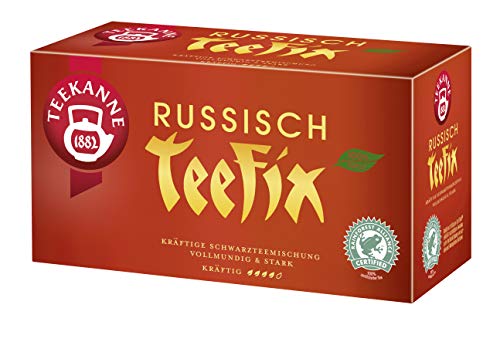 Premium Teekanne Russian Teefix Black Tea - 20 Tea Bags | Authentic Russian Blend for Home, Office & Relaxation