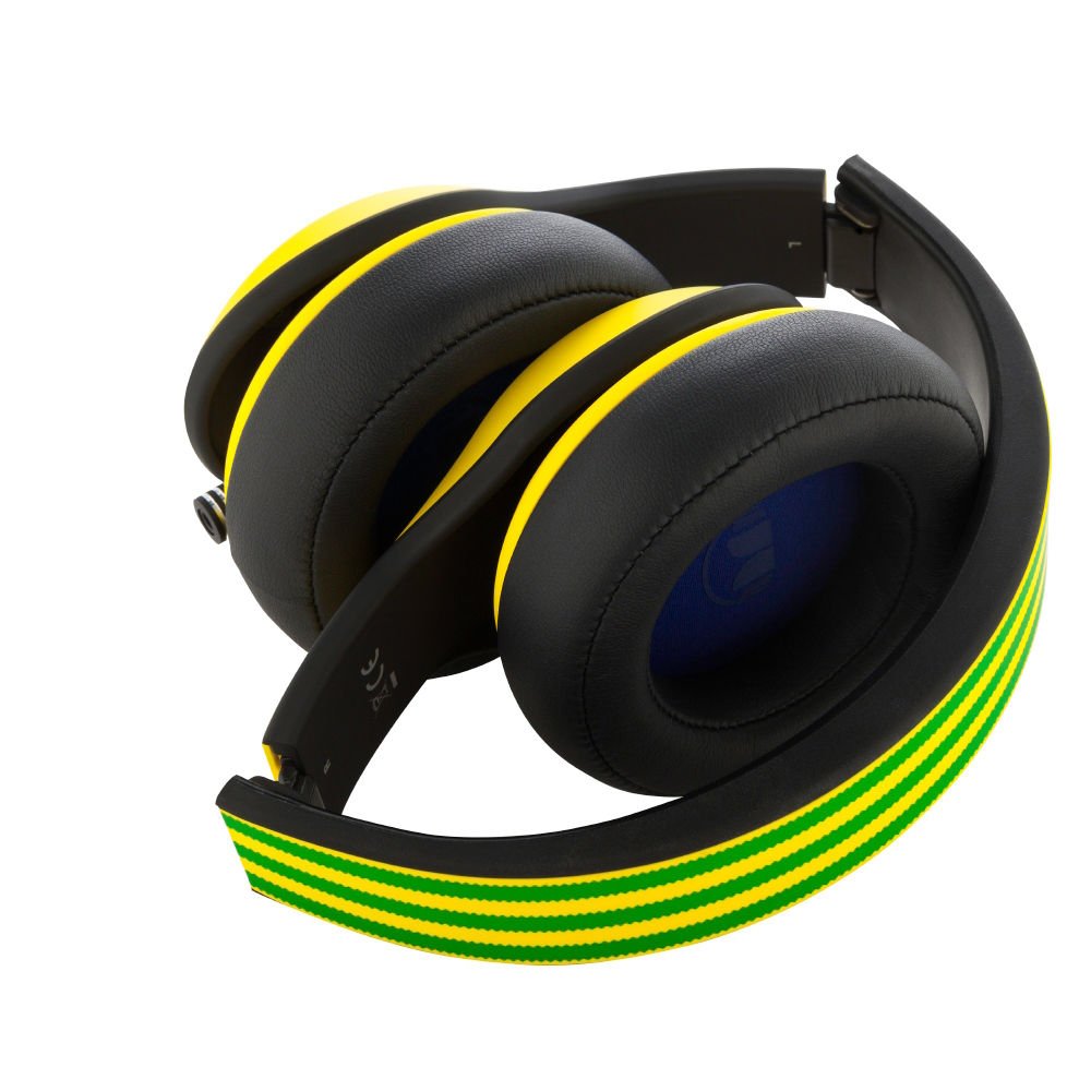 Adidas Limited Edition Monster Over-Ear Headphones with Apple ControlTalk - Wireless Bluetooth Headset with Built-in Mic & Music Controls (Yellow/Green/Black) for Gaming, Workouts & Travel