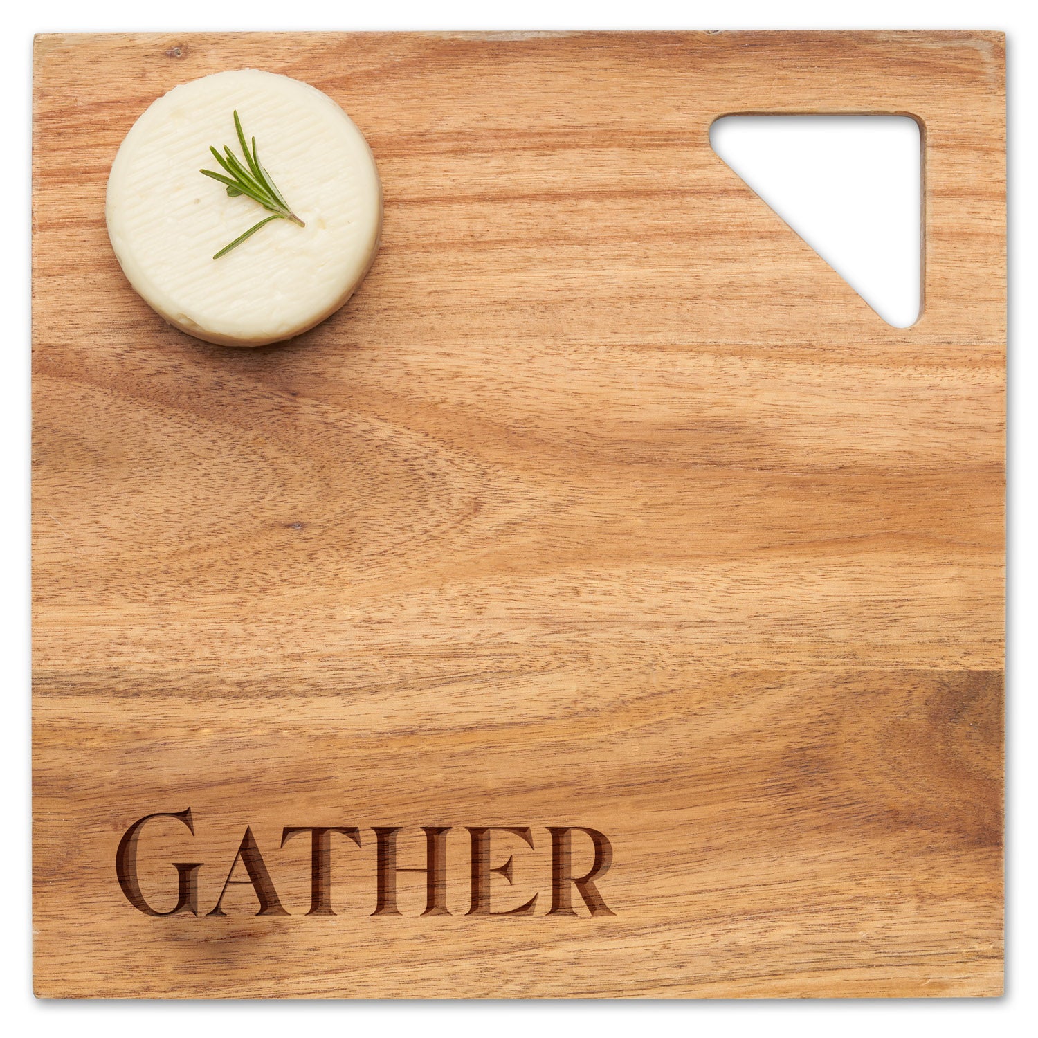 Acacia Modern Geo Square 12x12 Inch Decorative Tray - Perfect for Home Decor, Gatherings, and Coffee Table Centerpiece
