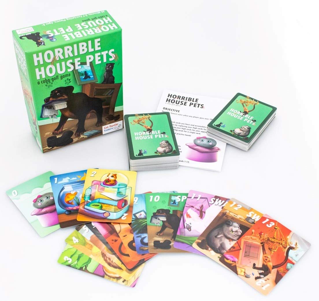 Horrible House Pets Card Game - Fun Family Party Game for Kids & Adults