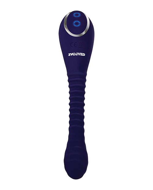 Flexible Dual-End Silicone Rechargeable Vibrator - Purple | Waterproof & Body-Safe for Couples & Solo Play | Perfect for Travel & Discreet Pleasure