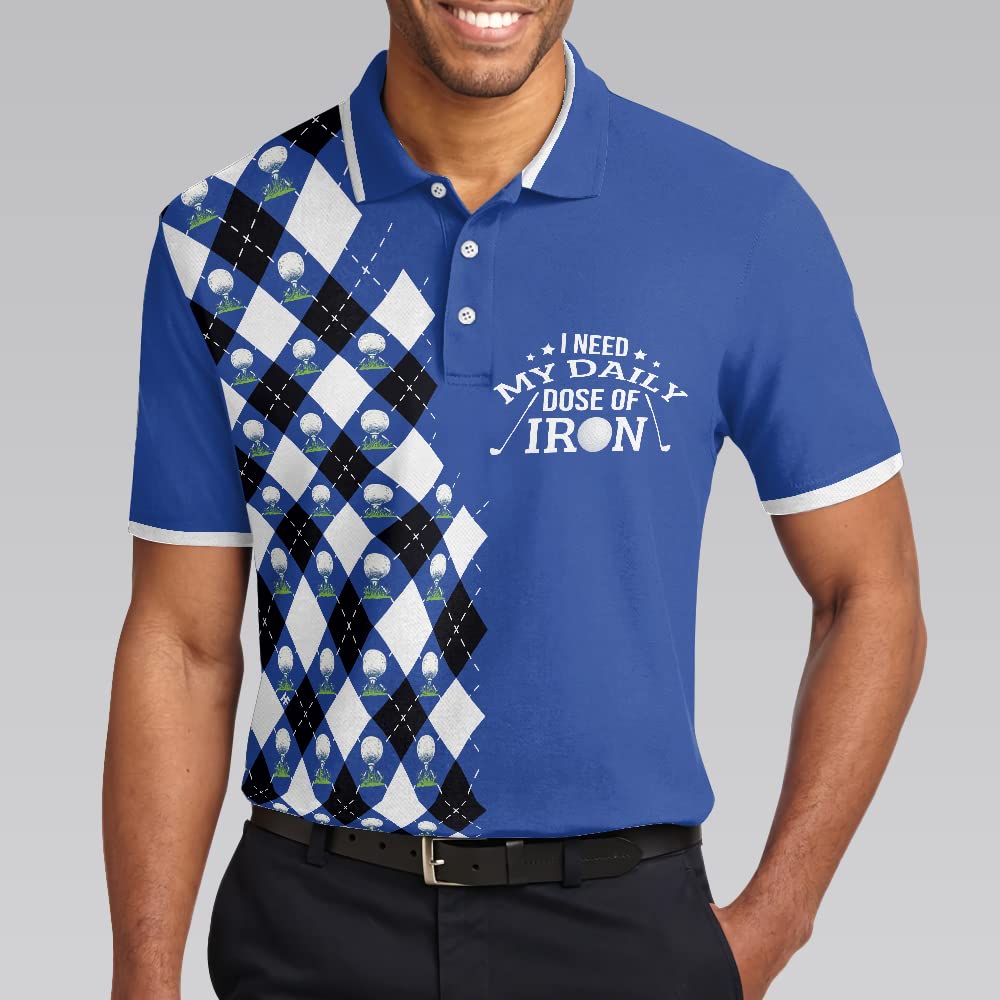 HYPERFAVOR Men's Sporty Golf Polo Shirts - Breathable Short Sleeve Performance Polo for Golf & Casual Wear - Perfect for Golf Courses, Office & Weekend Outings