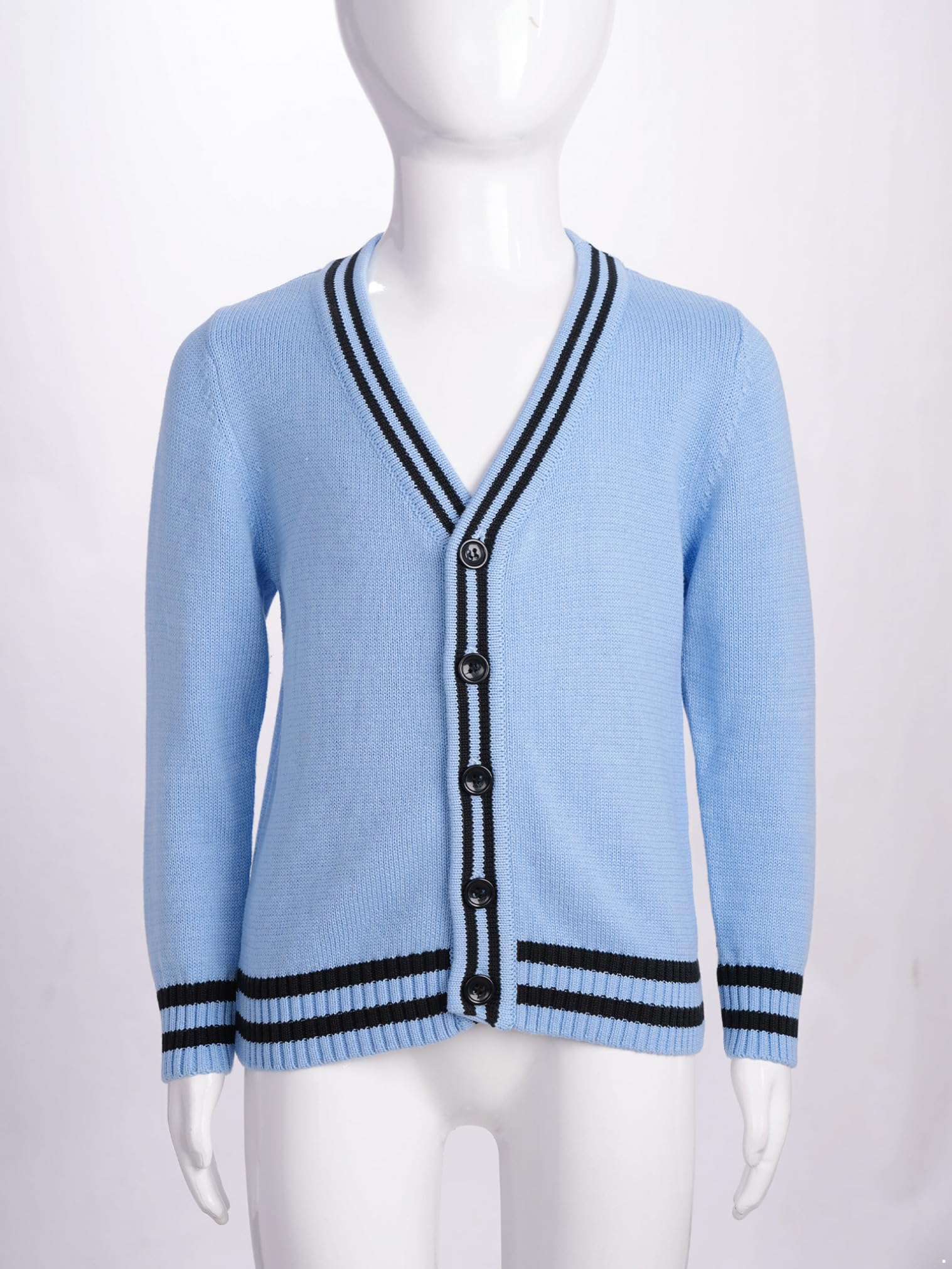 Boys School Cardigan Sweater - V Neck Knit Jumper for Kids | School Uniform & Casual Wear