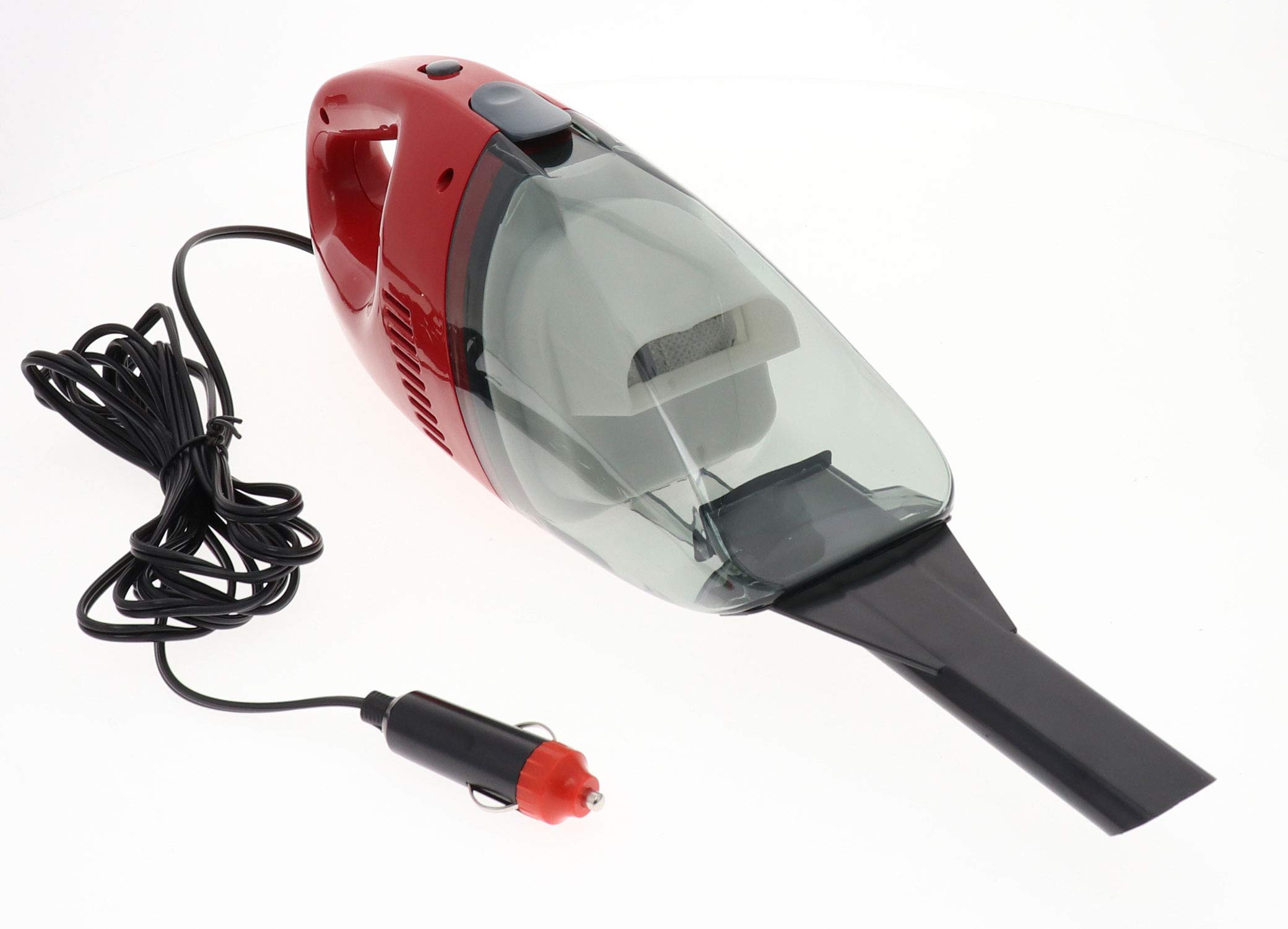 12V Portable Car Vacuum Cleaner - 65W Powerful Handheld Vacuum for Dry Surfaces in Auto, Truck, RV & Boat | 9' Cord & Slim Nozzle for Hard-to-Reach Areas | Ideal for Cleaning Seats, Carpets & Tight Spaces