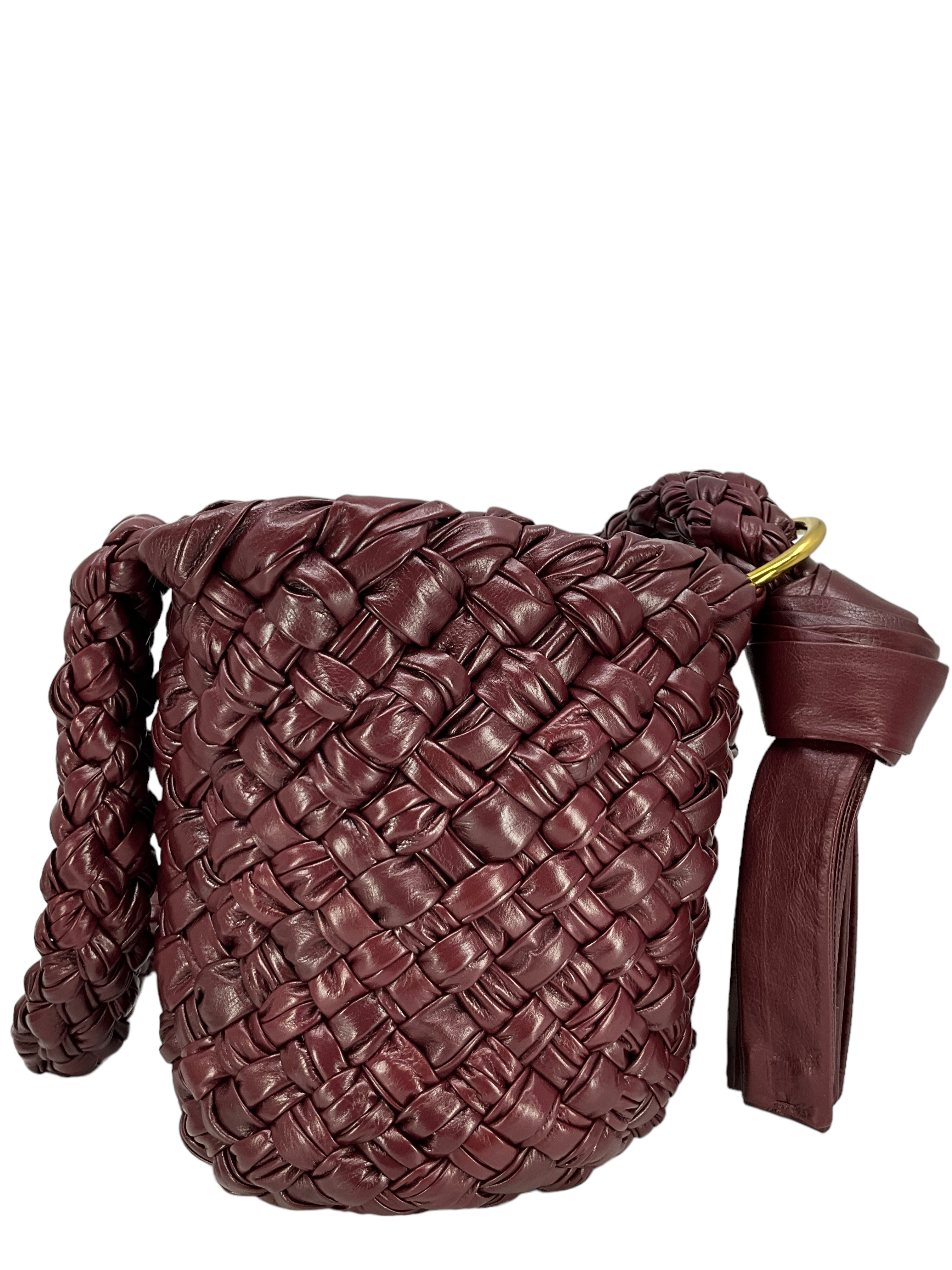 Bottega Veneta Small Kalimero Intrecciato Woven Leather Bucket Bag - Luxury Designer Handbag for Women, Perfect for Everyday Use & Travel Accessories