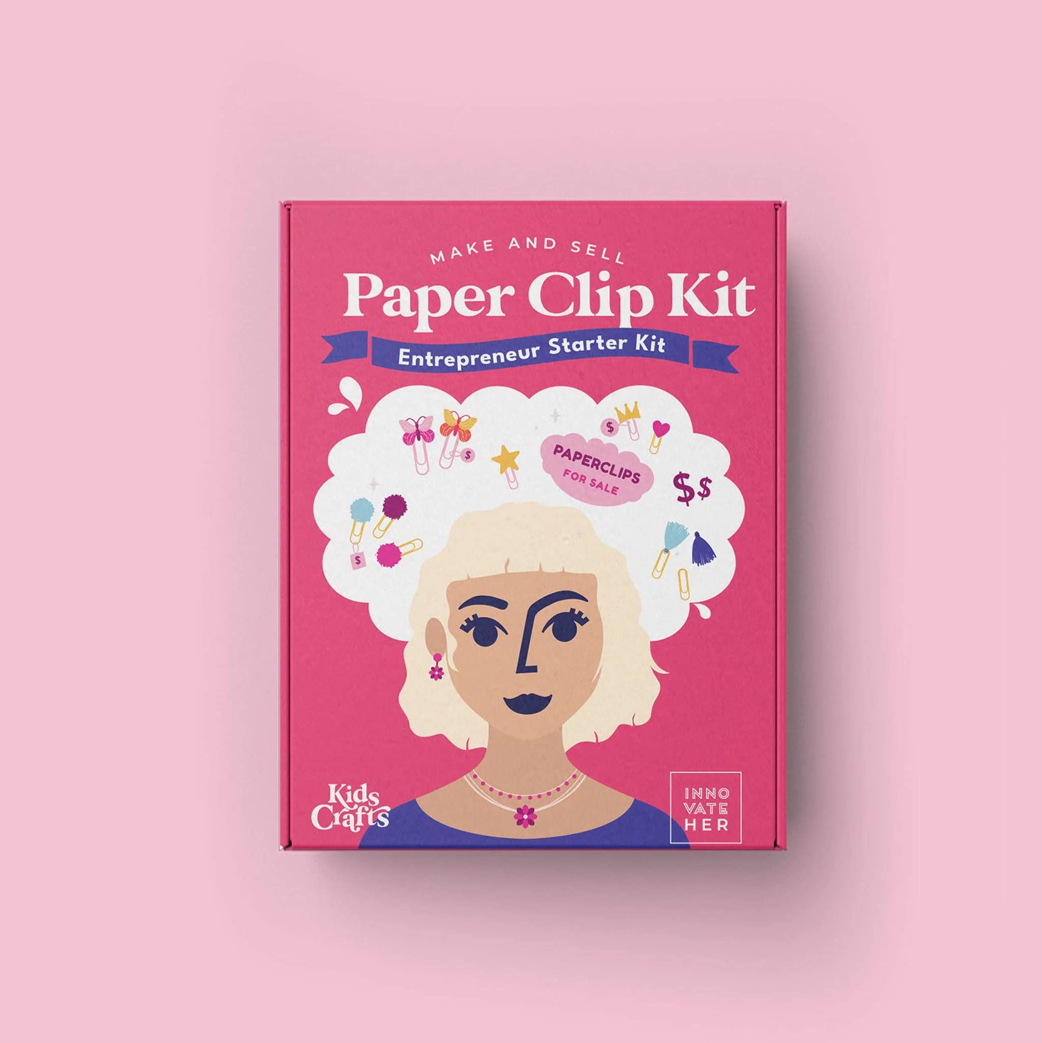 DIY Poppin' Paper Clips Craft Kit - Fun & Creative Arts and Crafts for Kids, Teens & Adults - Perfect for School Projects, Party Favors & Gift Making