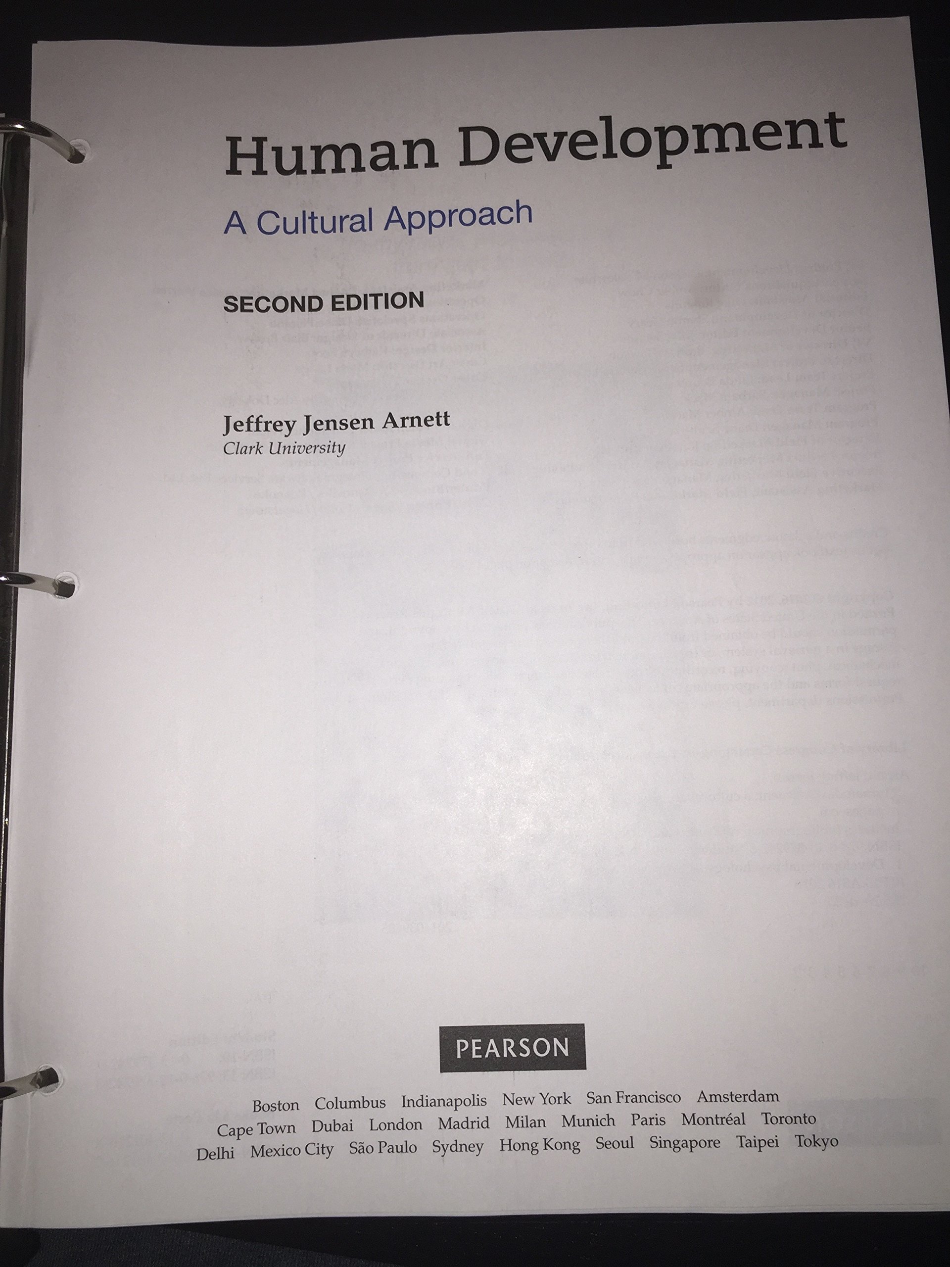 Human Development: A Cultural Approach (2nd Edition) - Loose Leaf Textbook | Cultural Psychology & Developmental Studies Book | Perfect for College Courses & Self-Study
