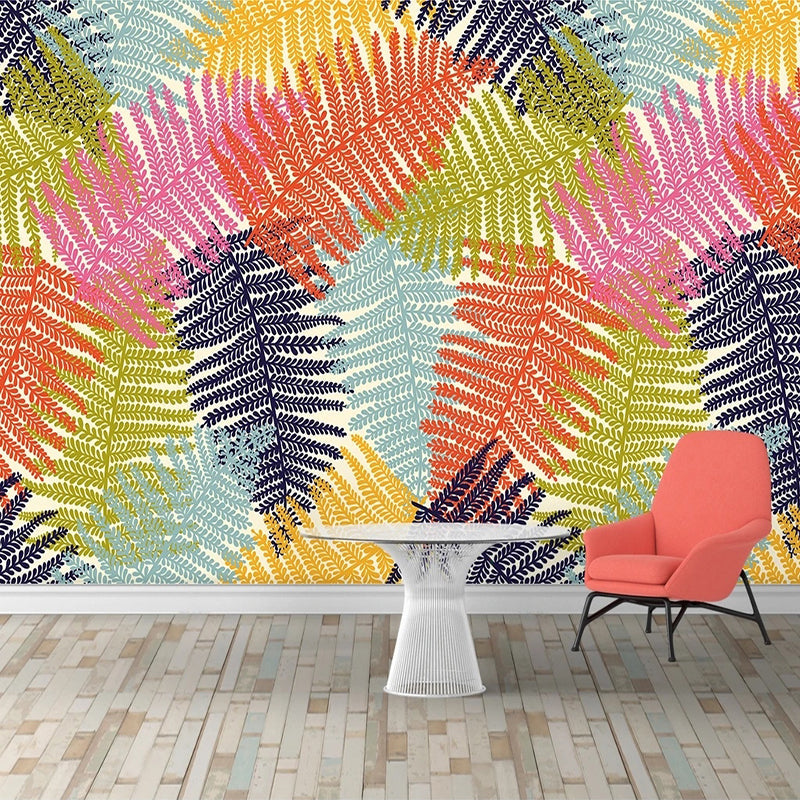 Vibrant Colorful Leaves Wallpaper - Stunning Nature-Inspired Designs for Living Room, Bedroom & Home Decor