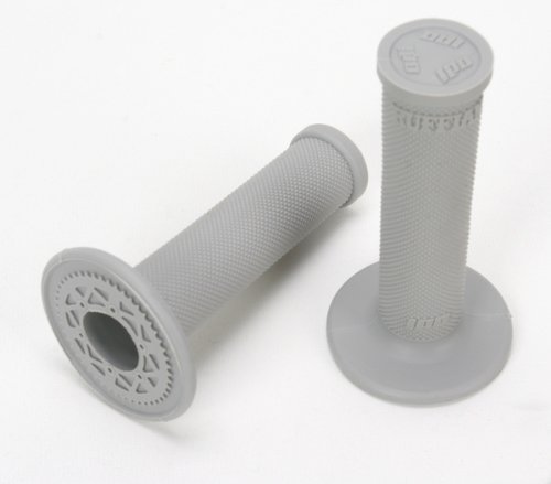 ODI Gray No Waffle MX Single-Ply Grips - Premium Motorcycle Handlebar Grips for Dirt Bikes & ATVs - Enhanced Comfort & Control for Off-Road Riding