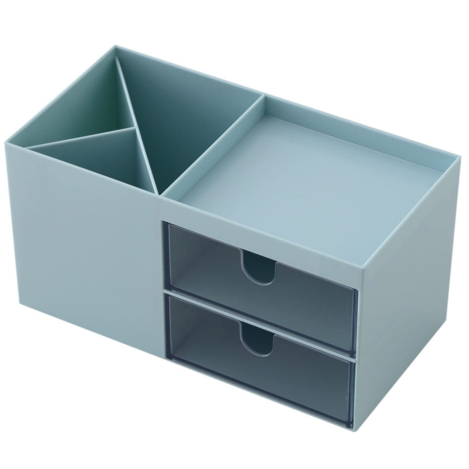 Desk Organizer Set with Storage Box - Vanity & Cosmetic Organizer for Makeup, Office Supplies | Perfect for Home Office, Bathroom & Beauty Station Organization