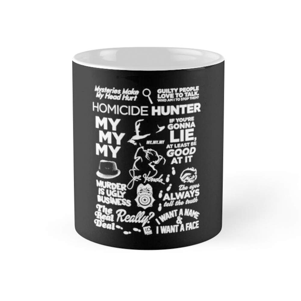 Joe Kenda Merch Coffee Mug 11oz & 15oz Ceramic Tea Cups - Detective TV Show Themed Drinkware for Coffee, Tea & Hot Beverages at Home or Office