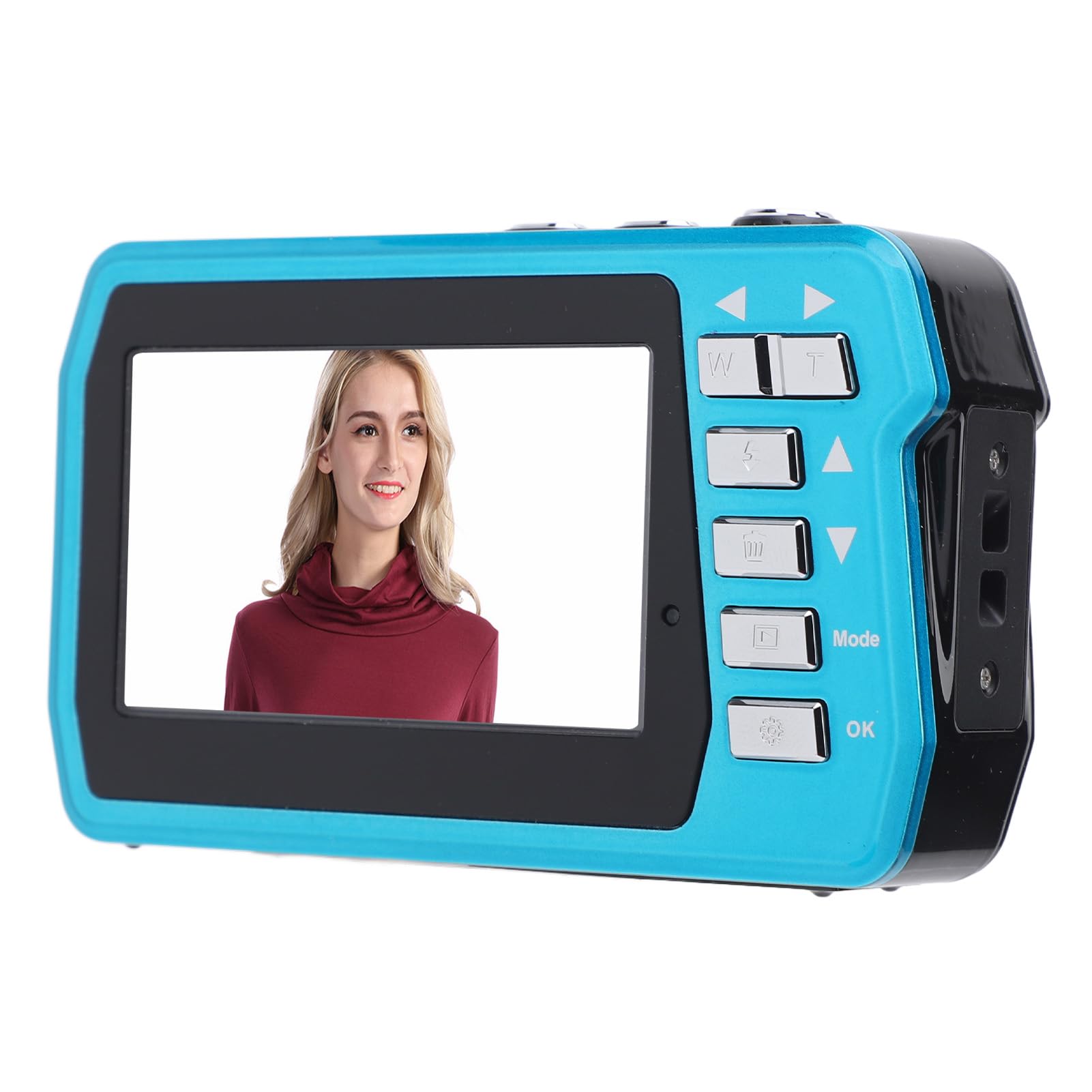 4K Underwater Camera 10FT Waterproof - 56MP 16X Zoom Digital Camera with Fill Light & Dual HD Screens for Snorkeling, Scuba Diving, Rafting and Beach Vacation Photography